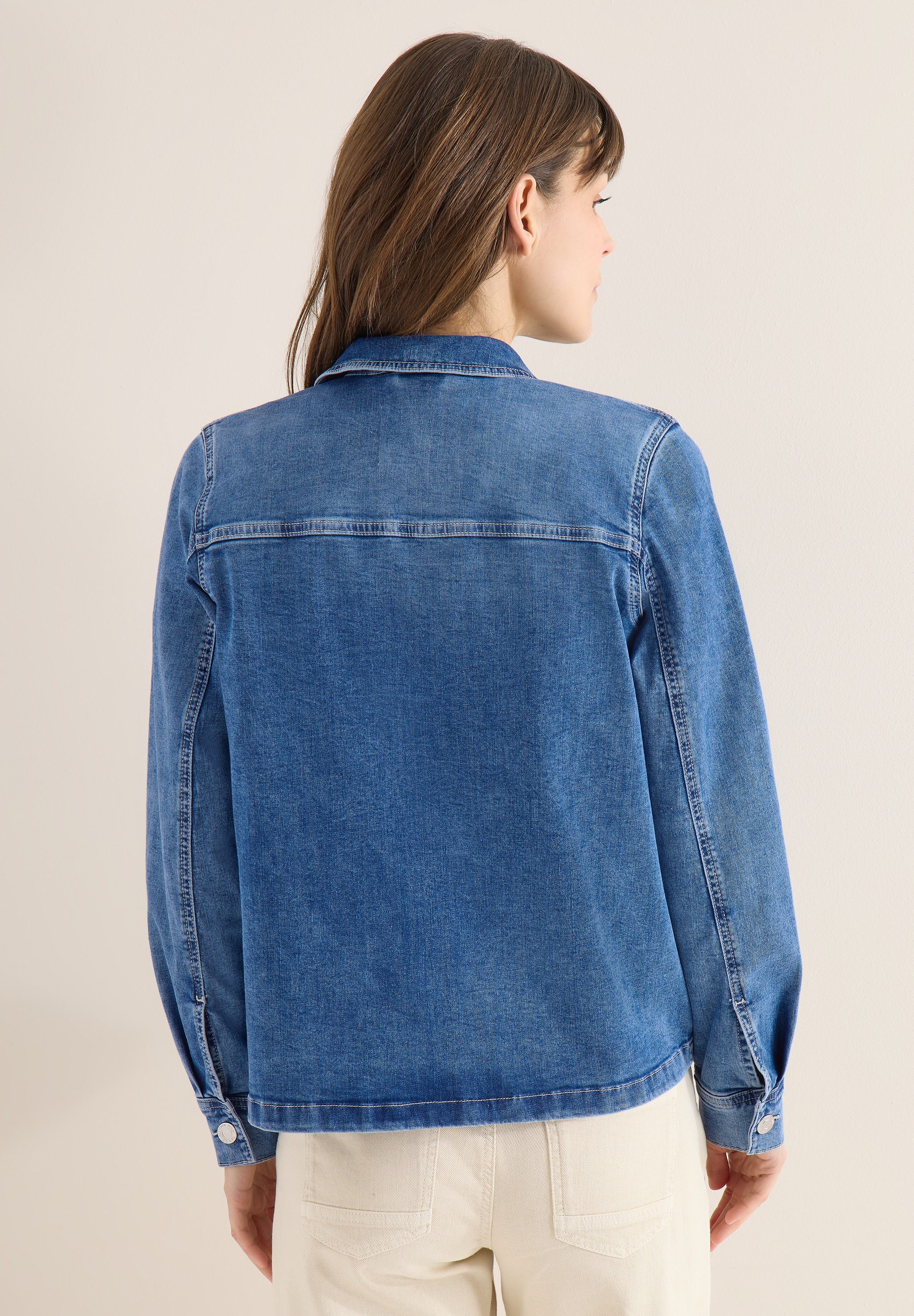 Cecil Kurzjacke ohne Kapuze in Denim-Optik günstig online kaufen