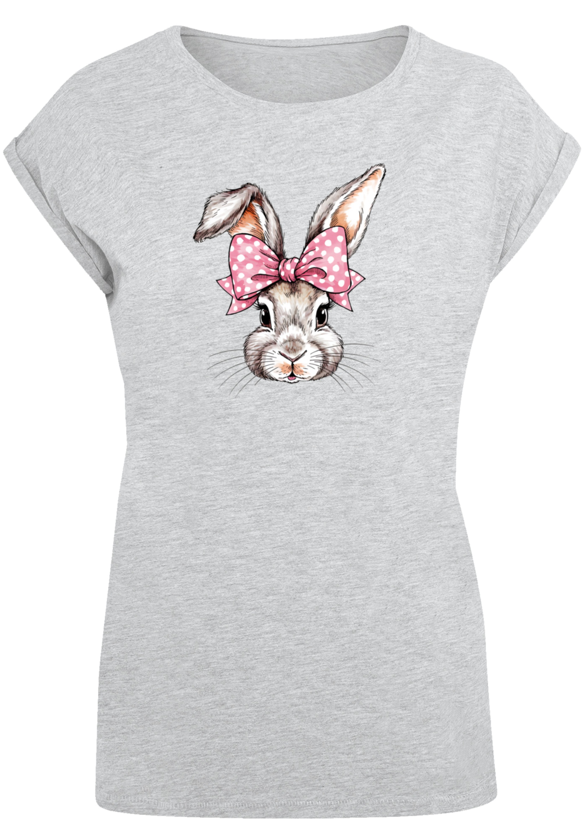 F4NT4STIC T-Shirt »Niedlicher Hase mit Schleife«, Premium Qualität