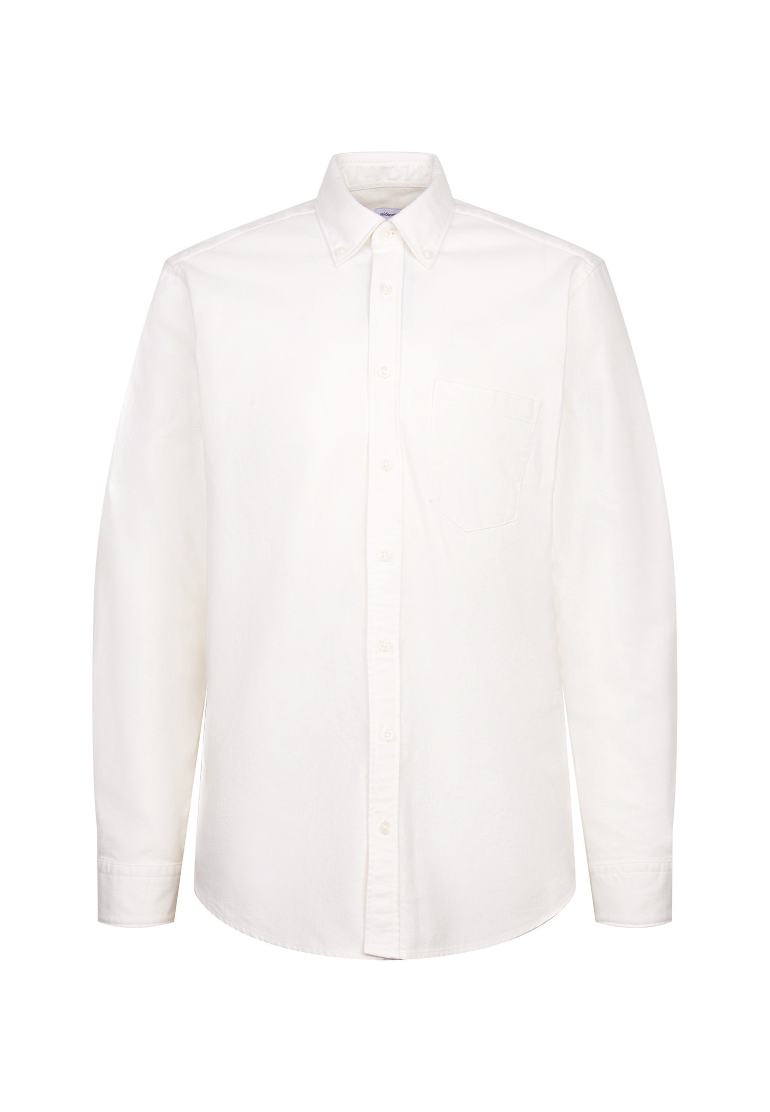 seidensticker Flanellhemd, Regular 1/1 Button-Down-Kragen Uni