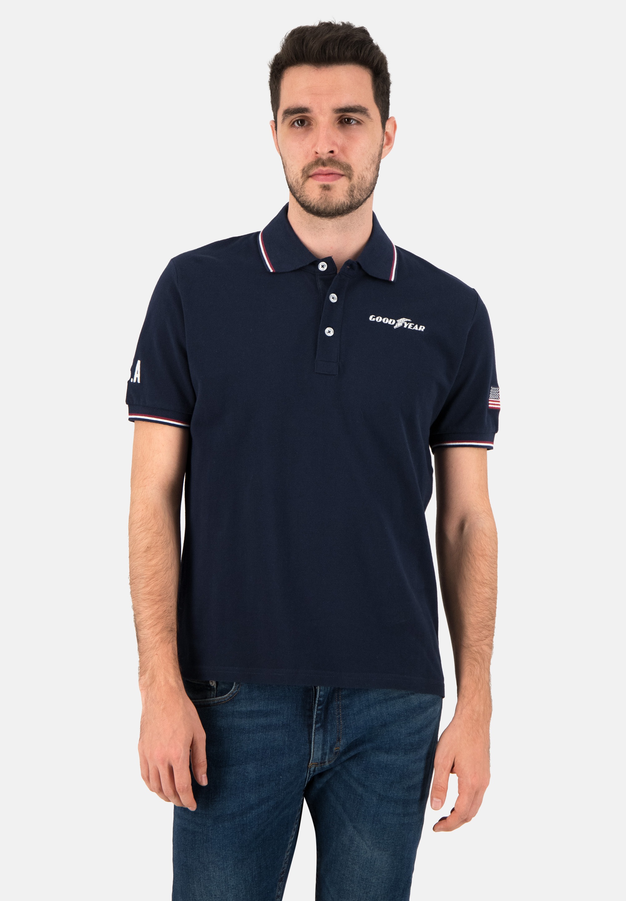 Goodyear Poloshirt »Salinas«, mit cooler Markenstickerei kaufen