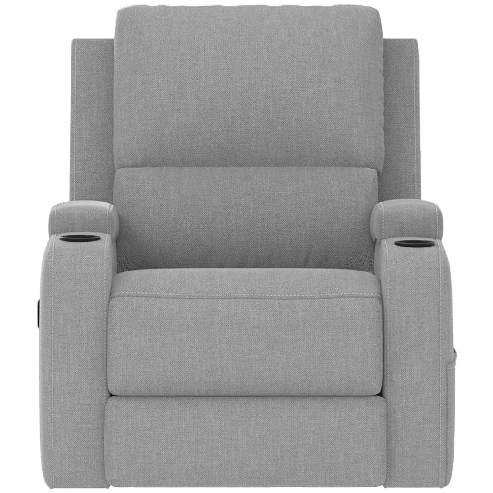 OTTO home Relaxsessel "NAPORI Struktur, Kinosessel, Multimedia-Sessel" TV-Sessel mit manueller u elektrischer Relaxfunktion u. Getränkehalter