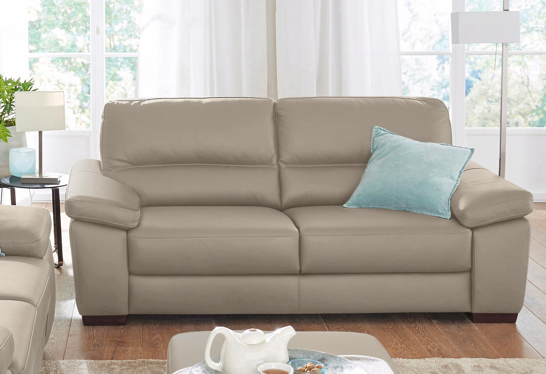 CALIA ITALIA 2-Sitzer "Gaia, hochwertiges Ledersofa mit erstklassigem Sitzk günstig online kaufen