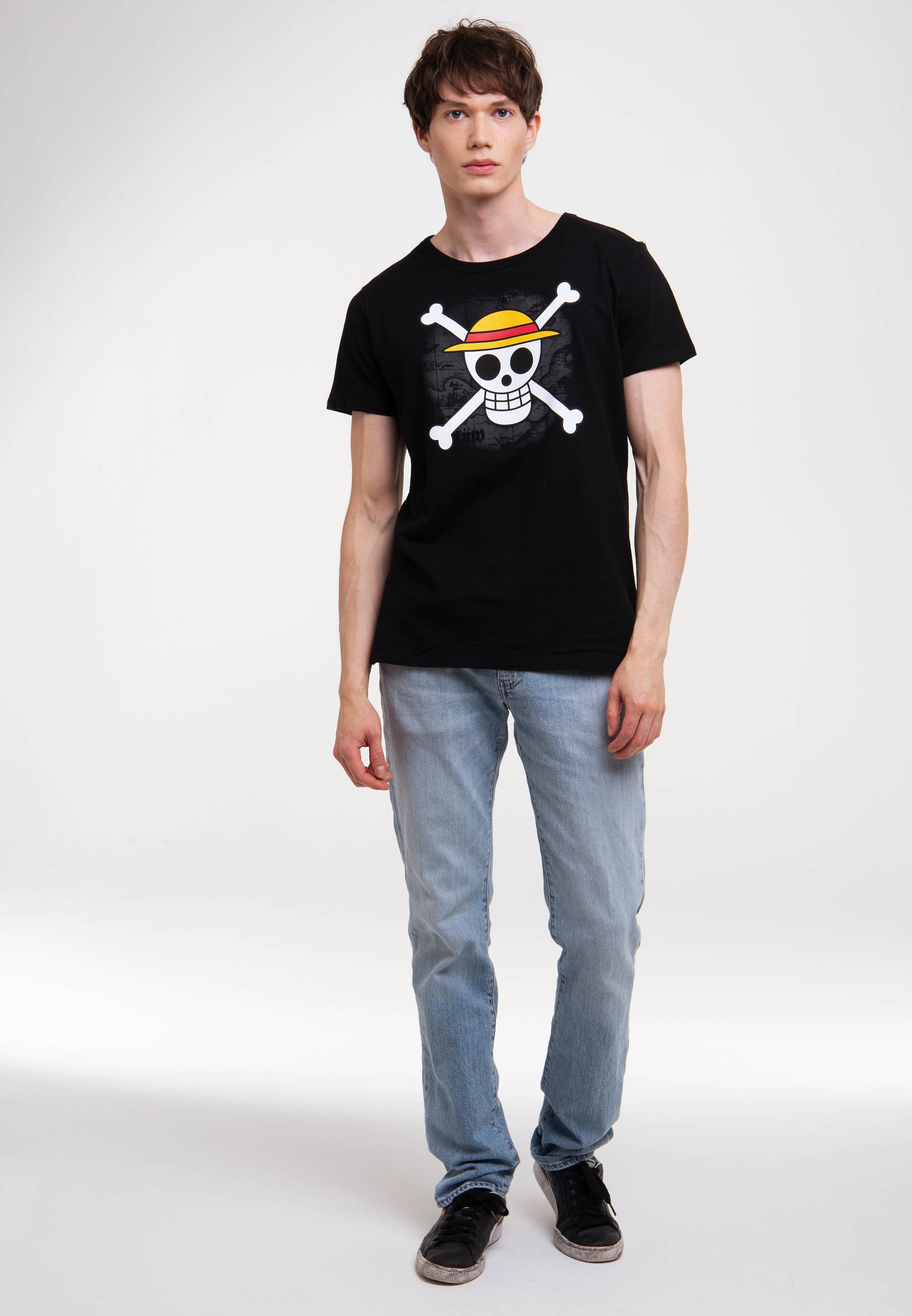 LOGOSHIRT T-Shirt »One Piece - Skull«, mit lizenziertem Print