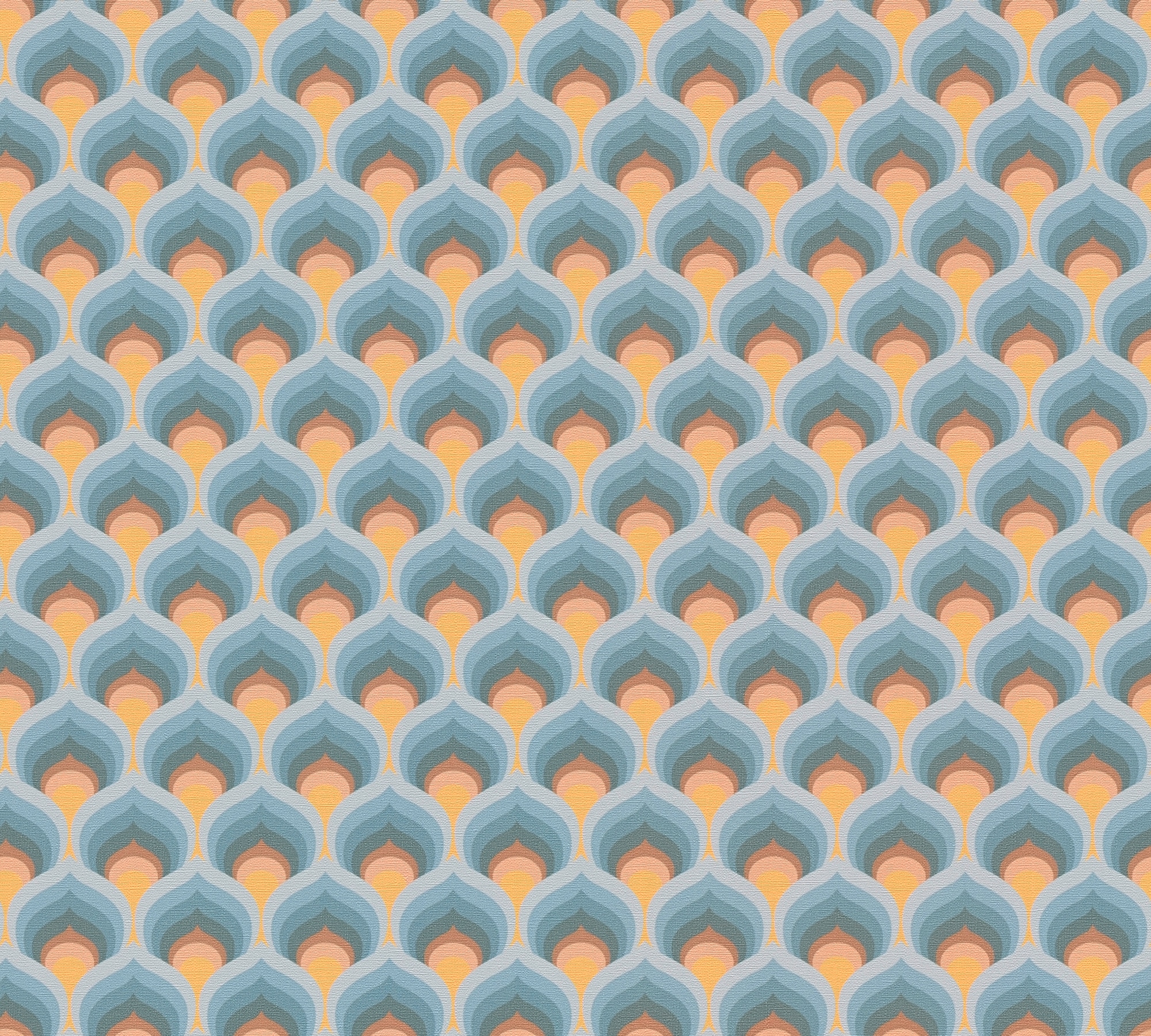 A.S. Création Vliestapete »Retro Chic Grafik-Tapete Mustertapete Retro 3D« matt strukturiert Vintage Vliestapete für Schlafzimmer Küche Wohnzimmer Grafik Design