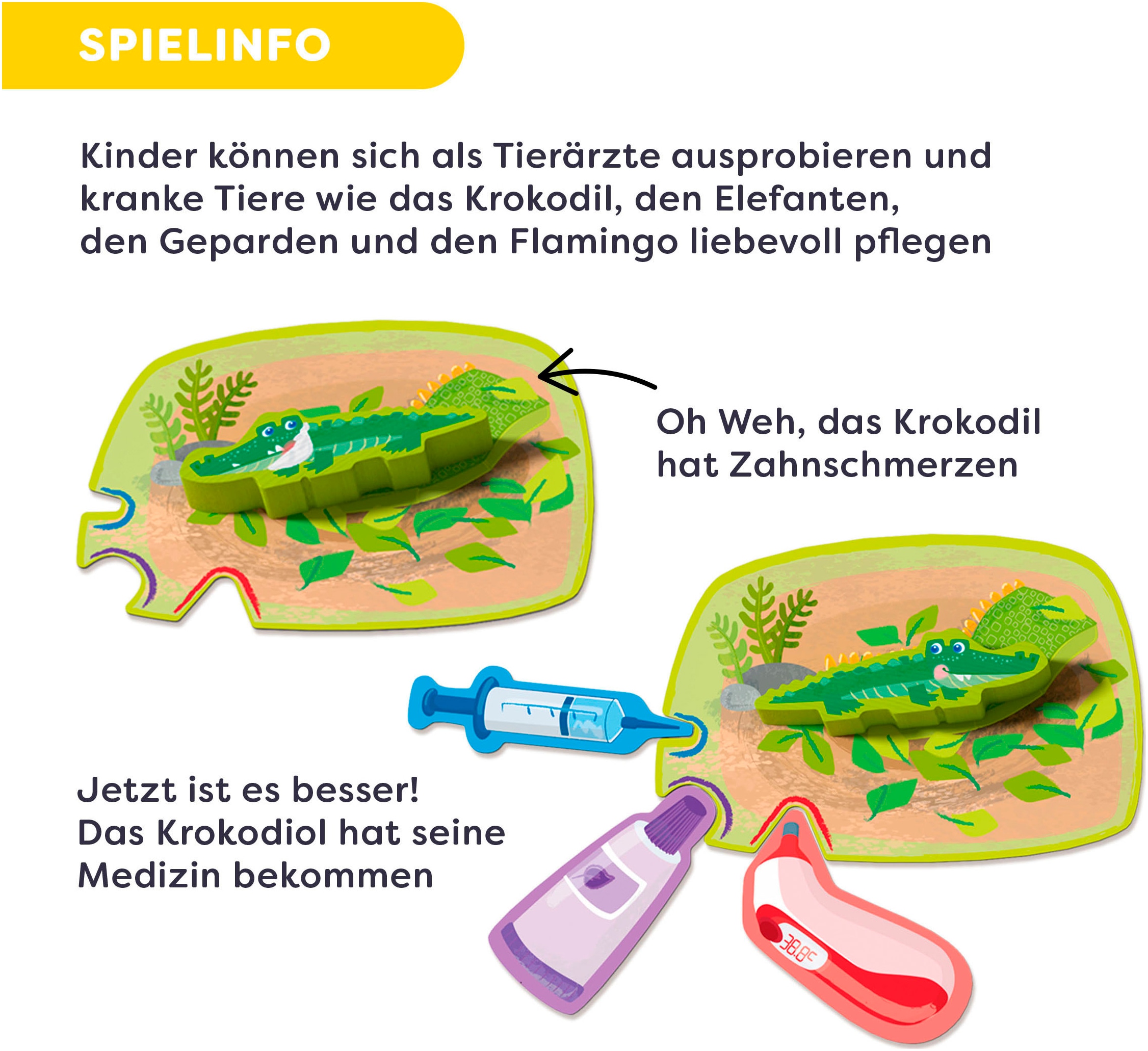 Haba Spiel »Meine ersten Spiele - Wir verarzten Tiere«