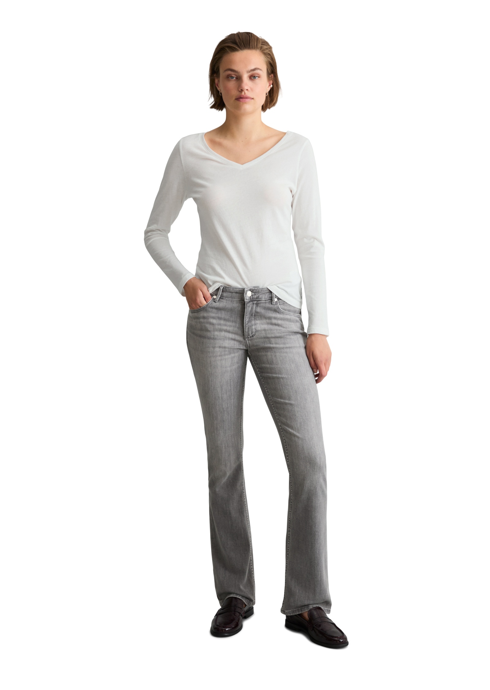 Marc O'Polo DENIM Schlagjeans »aus Organic Cotton-Mix«