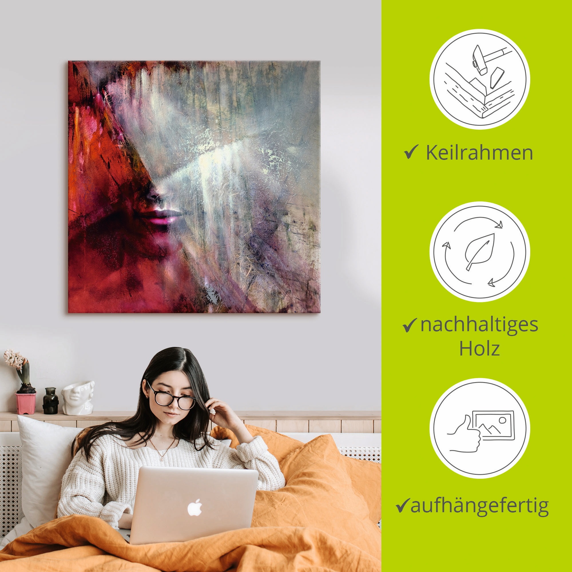 Artland Wandbild »Julia«, Frau, (1 St.), als Alubild, Outdoorbild, Leinwandbild, Poster in verschied. Größen