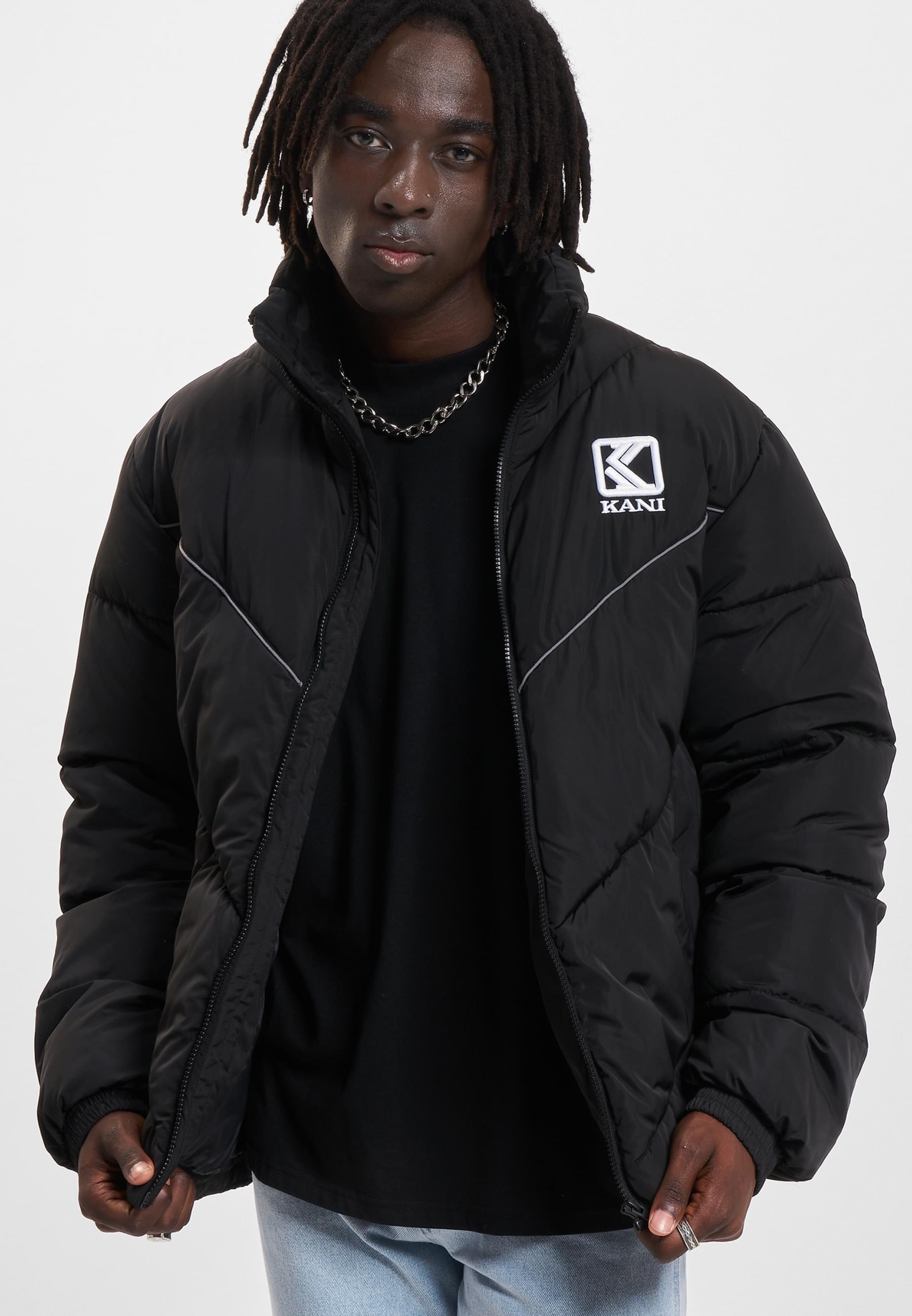 Thumbnail - Karl Kani Winterjacke "Karl Kani Damen KM233-043-1 KK Og Puffer Jacket" 1 Stk. tlg. ohne Kapuze