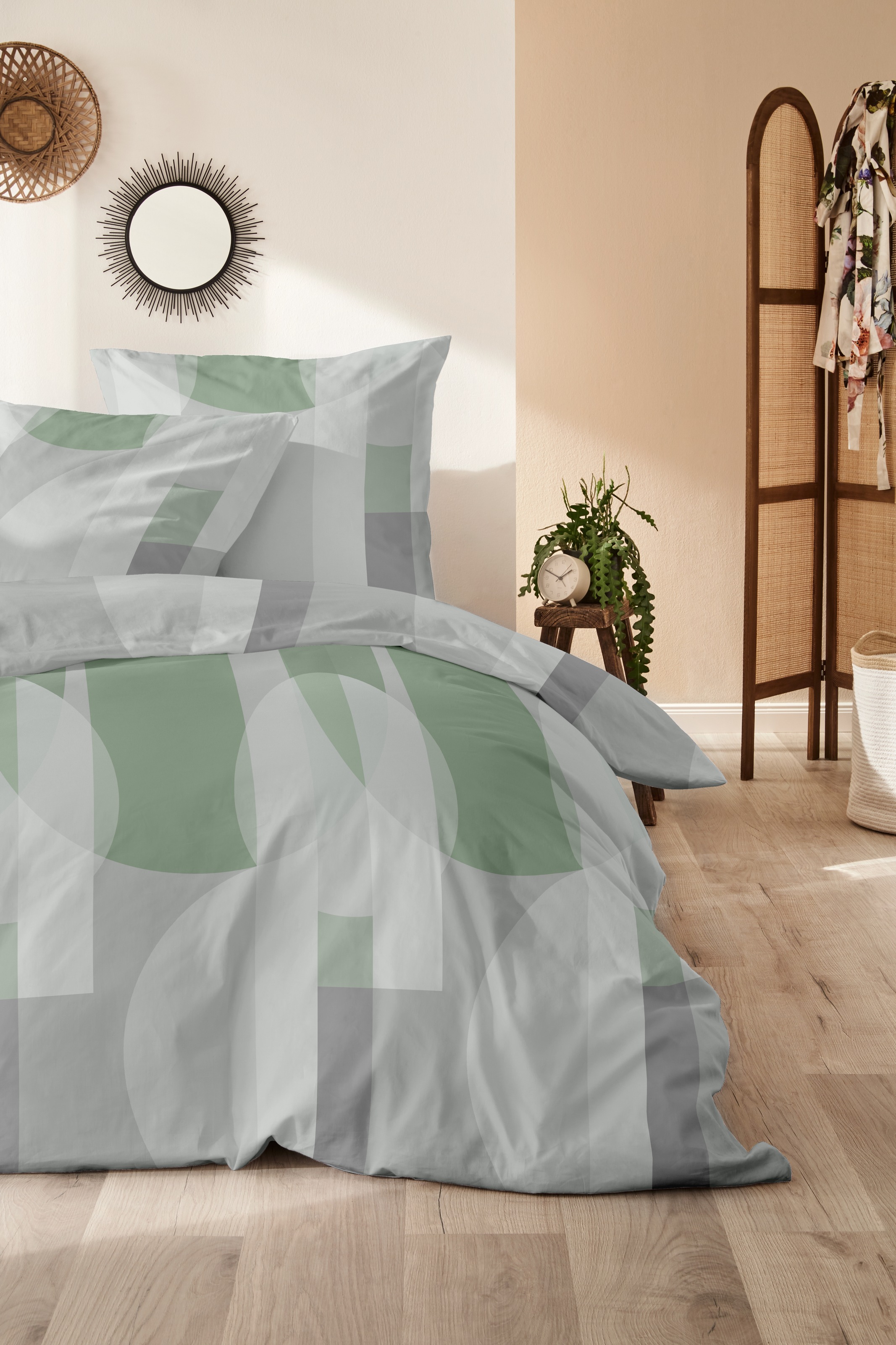 Primera Bettwäsche "Feinbiber-Bettwäsche Ball" 2 Stk. mit modernem Muster günstig online kaufen