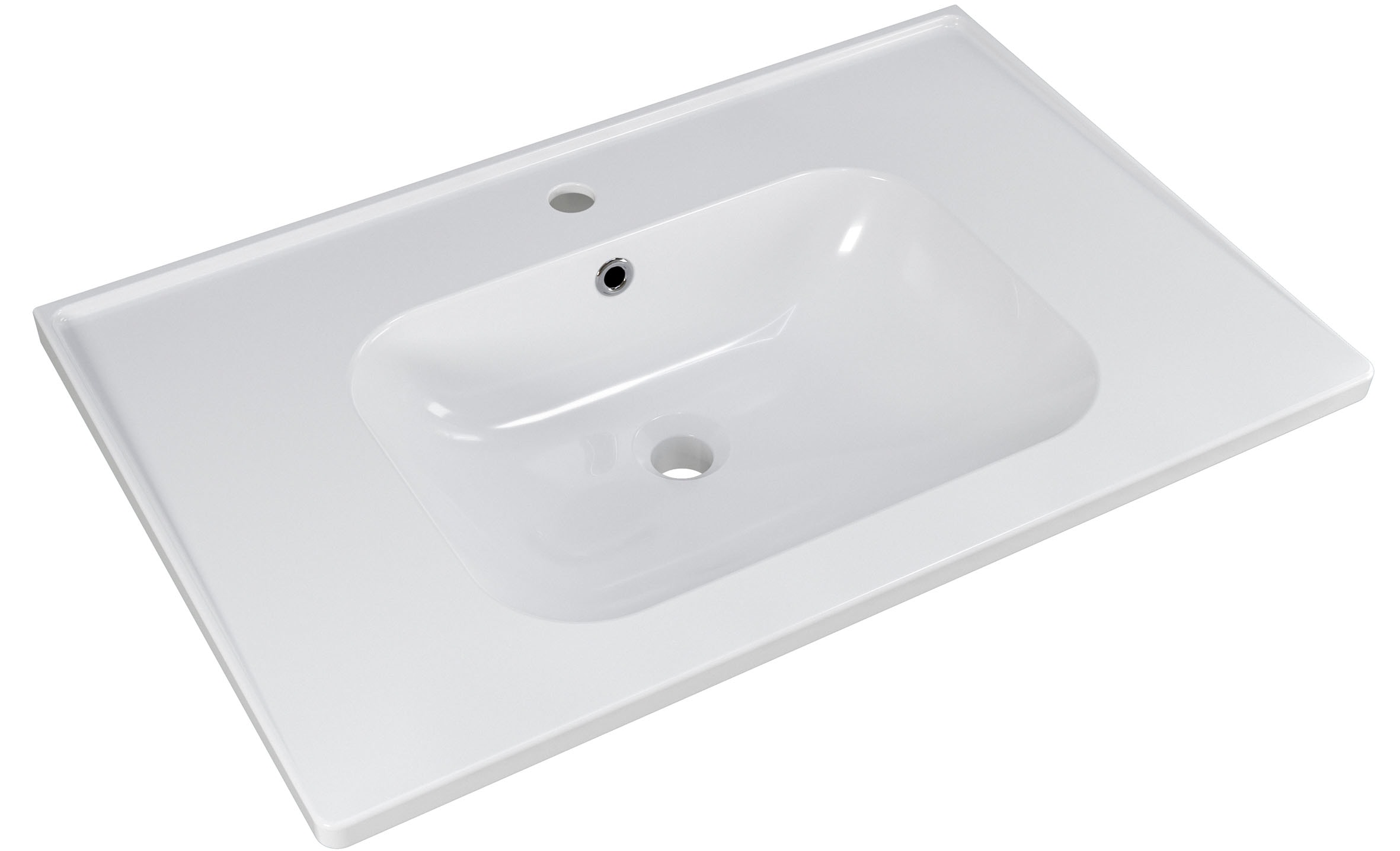 Saphir Badmöbel-Set »Trentino 2-teilig Keramik-Waschtisch, Spiegelschrank mit LED-Profil«, (3 St.), Badmöbel-Set 79cm breit, inkl. Türdämpfer, 3 Türen, 2 Auszügen