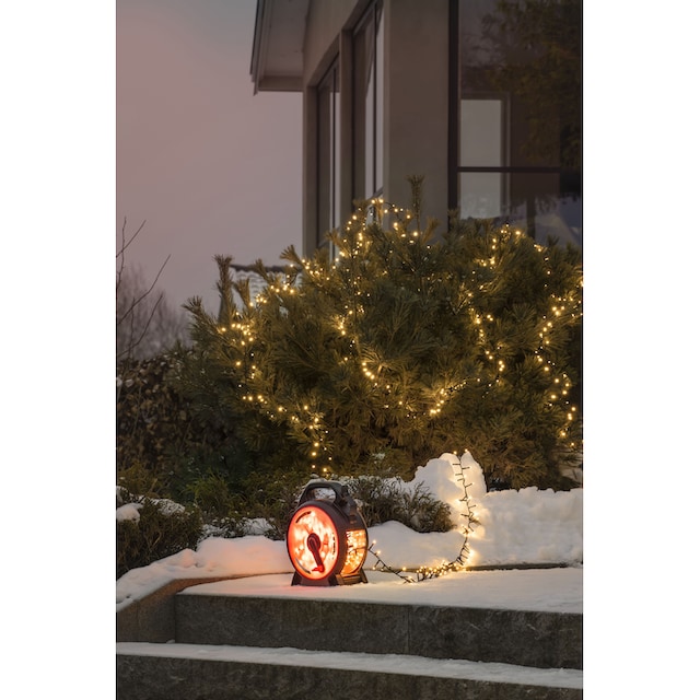 KONSTSMIDE LED-Lichterkette, 600 St.-flammig, Micro LED Compactlights  Lichterkette mit Kabelaufroller, schwarz-rot kaufen | BAUR