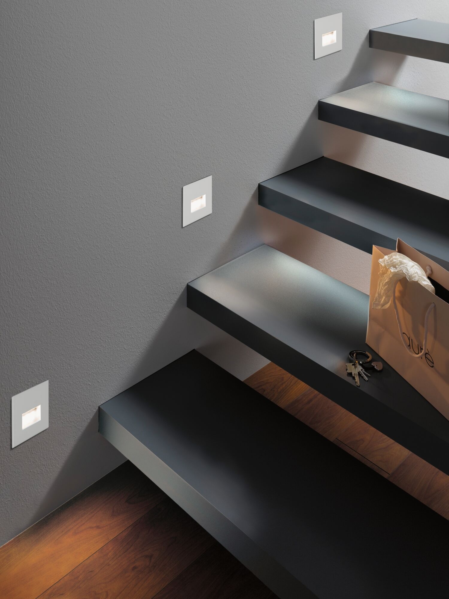 Paulmann LED Einbauleuchte »LED Wandeinbauleuchte Edge Quadro 1,2W 25lm 230V«, 1 flammig