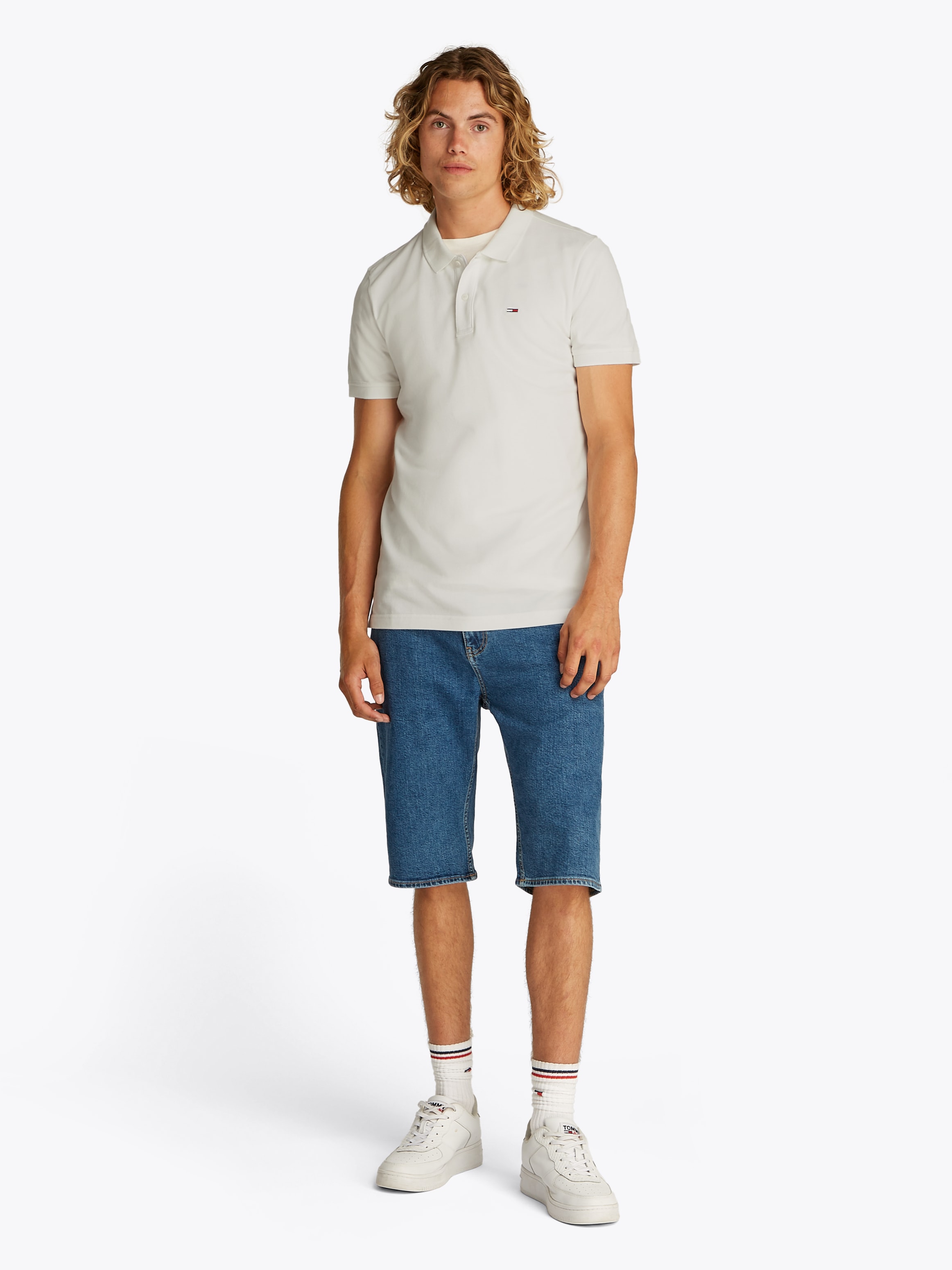 Tommy Jeans Poloshirt »TJM SLIM PLACKET POLO EXT«