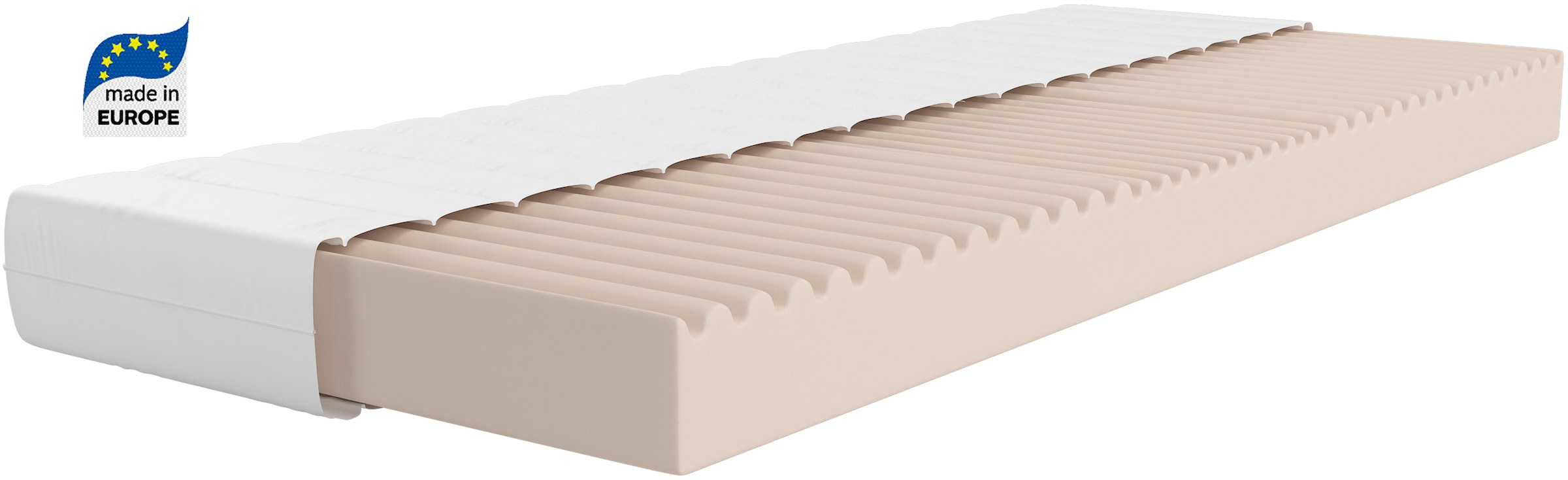 OTTO home Komfortschaummatratze "NEUHEIT: Livja 16, 7-Zonen Matratze 90x200 cm, 140x200 cm & mehr" 16 cm hoch Raumgewicht: 24 kg/m³ 1-tlg., 1 Stk. tlg. Wendematratze, ergonomisch, atmungsaktiv, in 2 Härtegraden