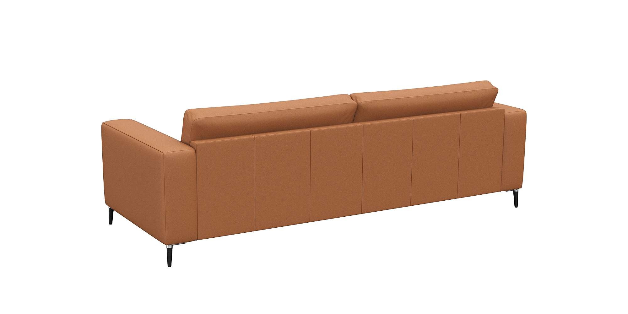 FLEXLUX 3-Sitzer »Fiore, super Sitzkomfort durch Kaltschaum im Sitz«, breite Armlehnen, Füße Alu+schwarz