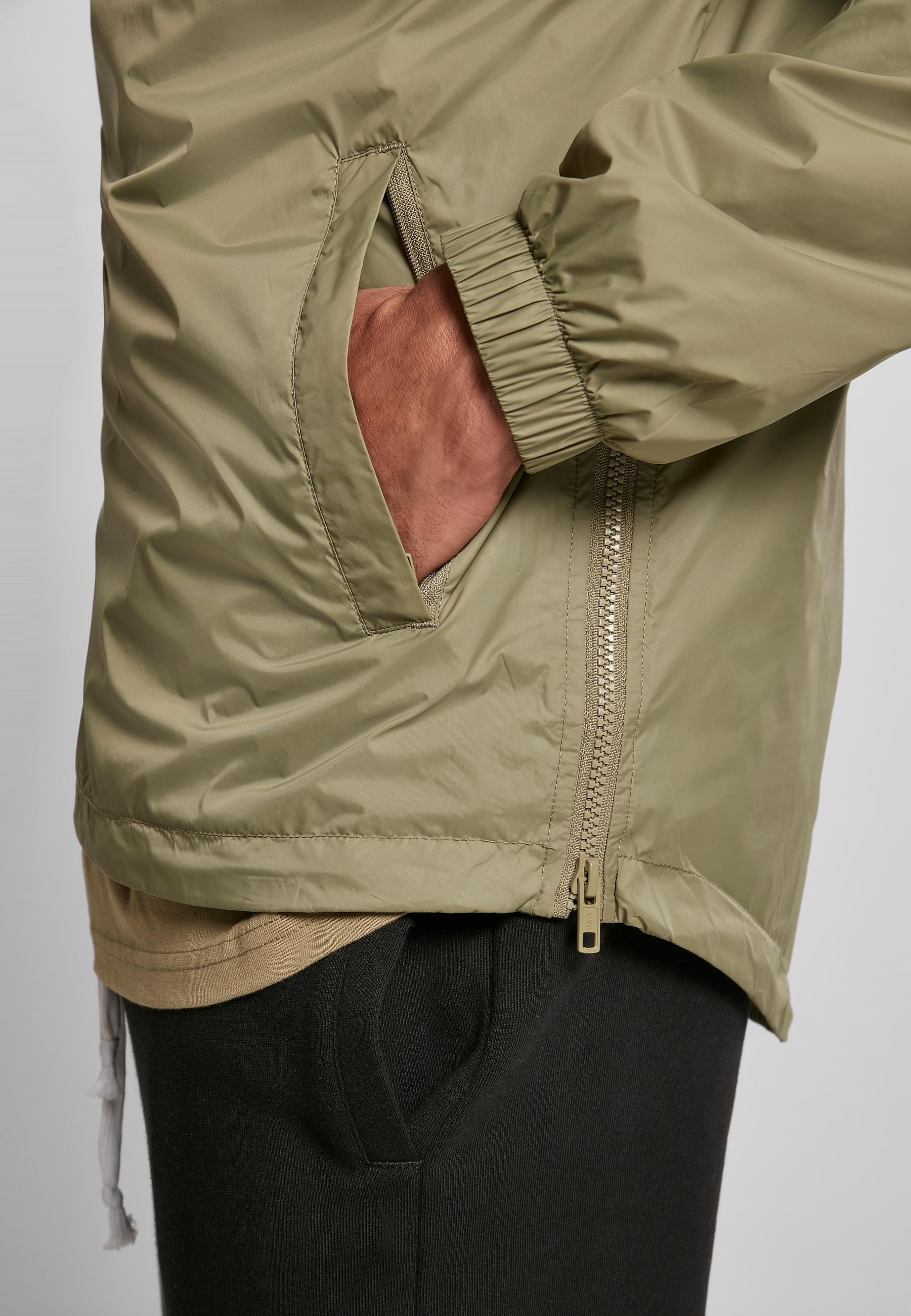URBAN CLASSICS Allwetterjacke »Urban Classics Herren Stand Up Collar Pull Over Jacket«, (1 St.), ohne Kapuze