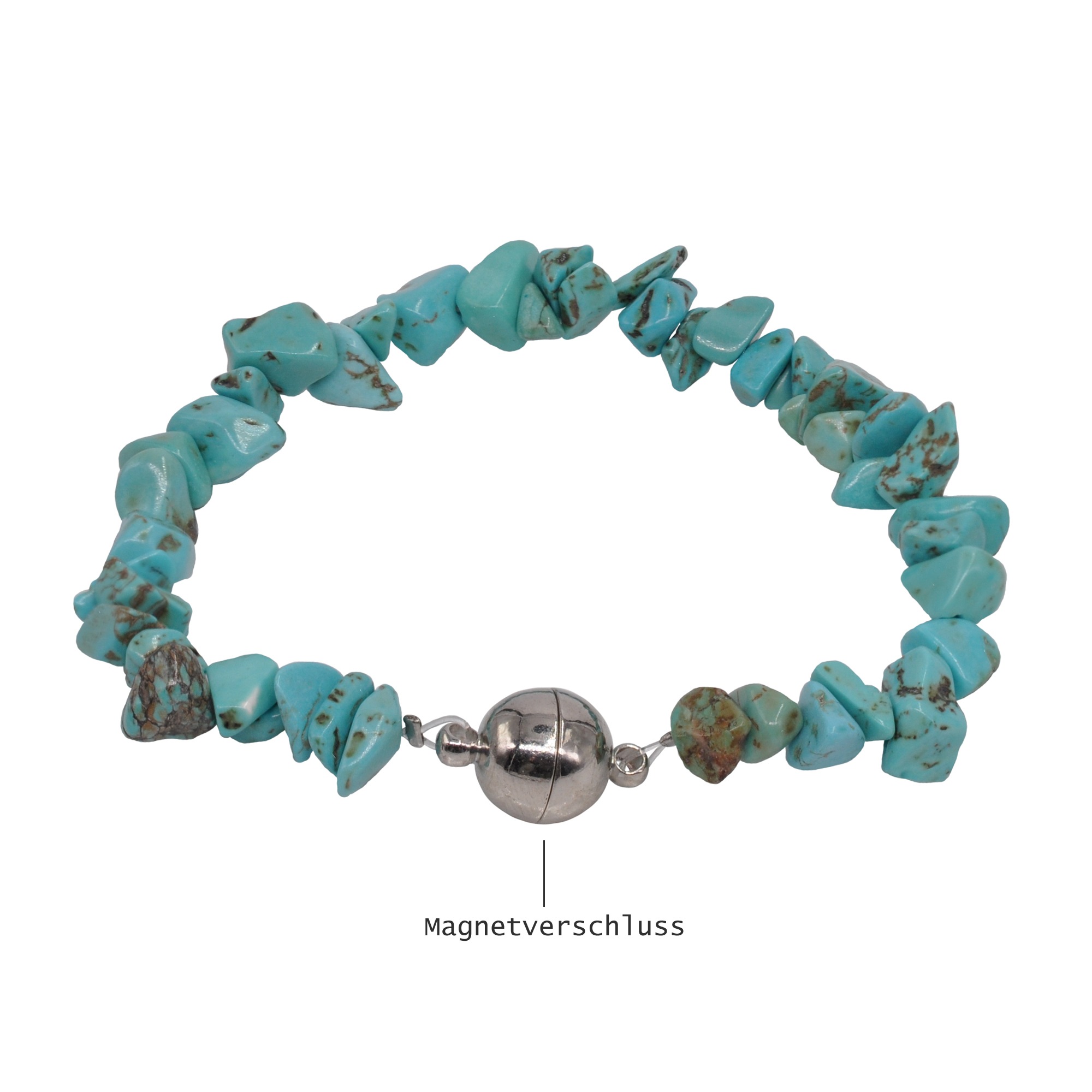 Steuer Armband »Türkis echt Metall glanz«