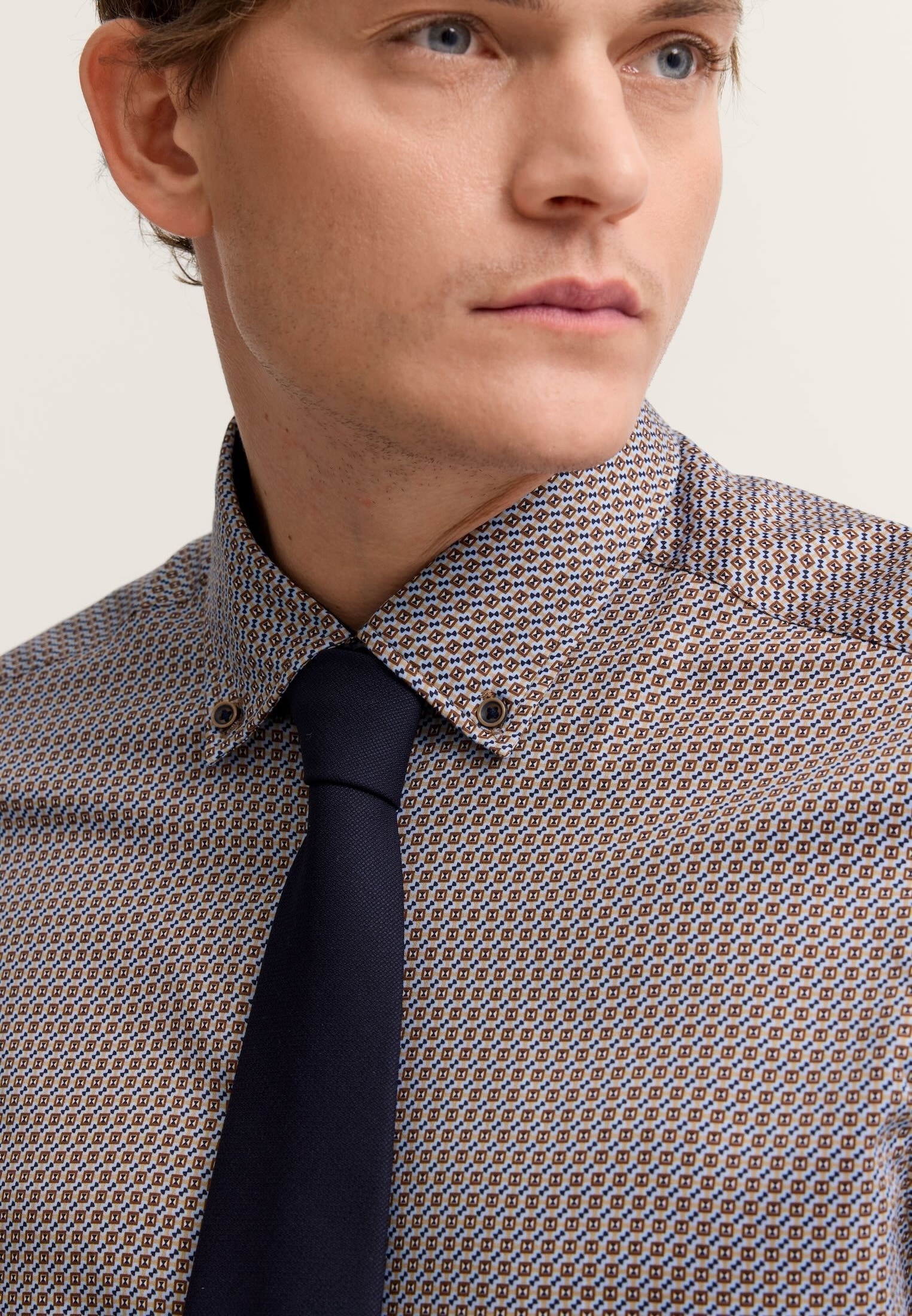 bugatti Businesshemd »Modern Fit« bedruckt mit Easy-Care