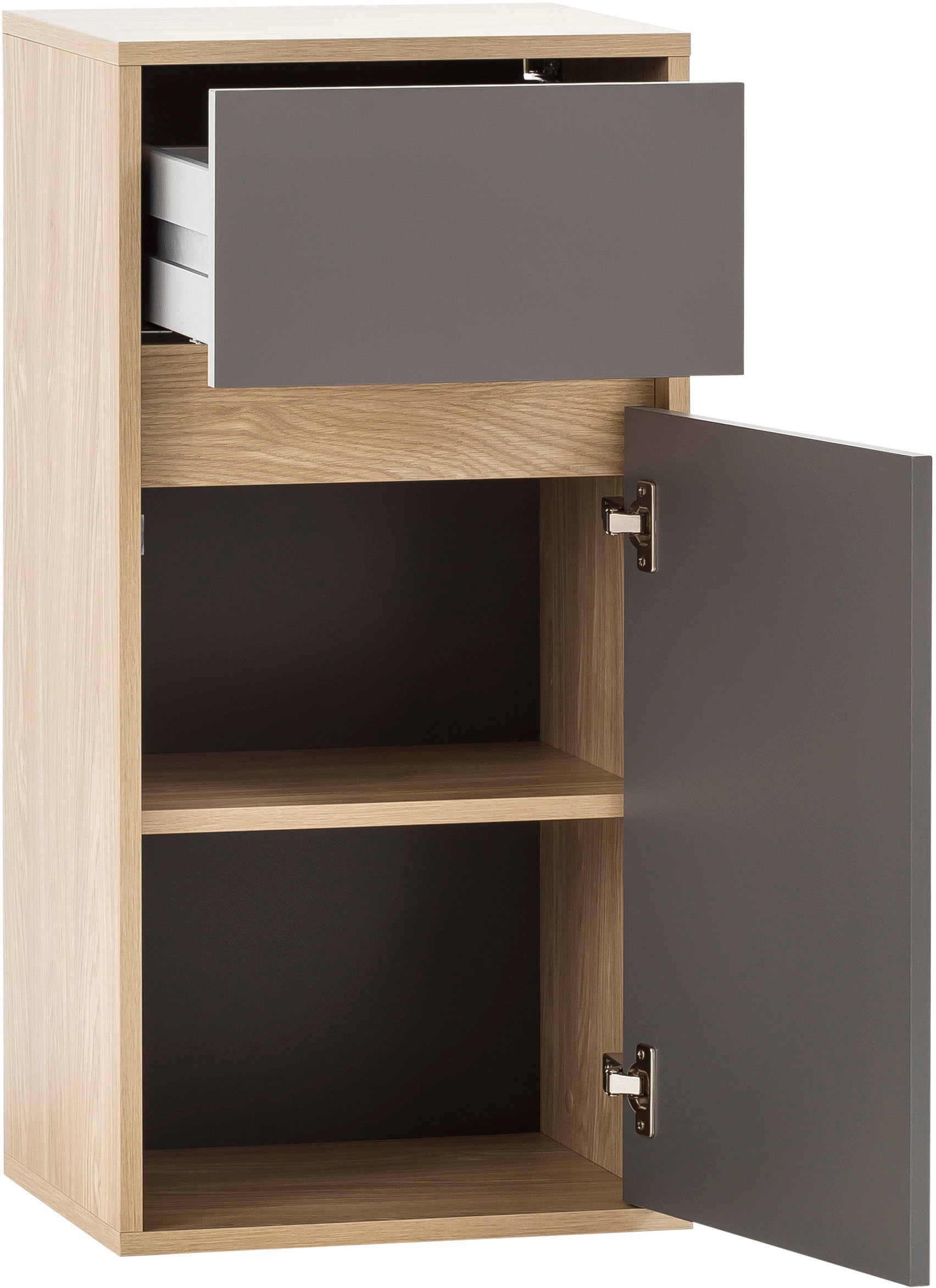 Thumbnail - Schildmeyer Unterschrank "Mali, Breite 40 cm" Holzdekor mit fühlbarer Struktur, Grifflose Türöffnung