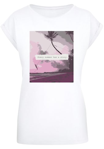 T-Shirt »Merchcode Damen Ladies Summer - Every summer has a story T-Shirt«, (1 tlg.)