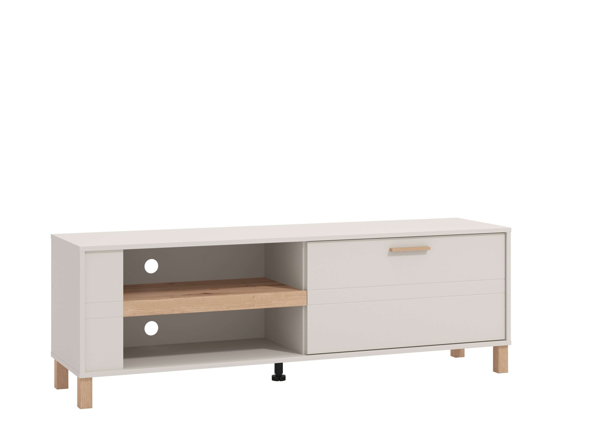 Home affaire TV-Board »Sheffield TV-Bank, TV-Schrank, TV-Lowboard, TV-Möbel, Breite 157 cm«, Klapptür, 2D-beschichtetes MDF-Profil, Heißprägedetails