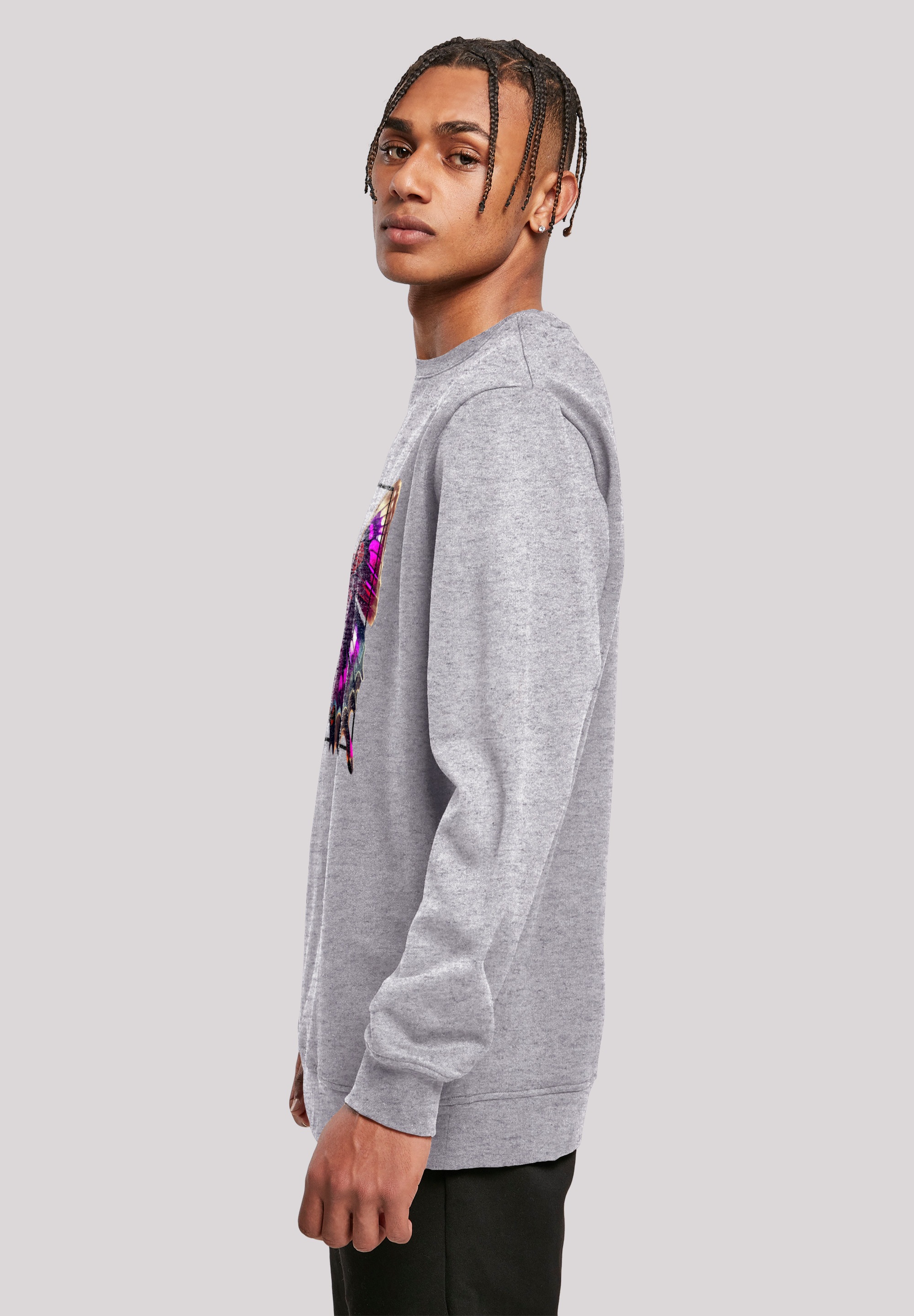 F4NT4STIC Kapuzenpullover »Pink Schmetterling CREWNECK«, Print