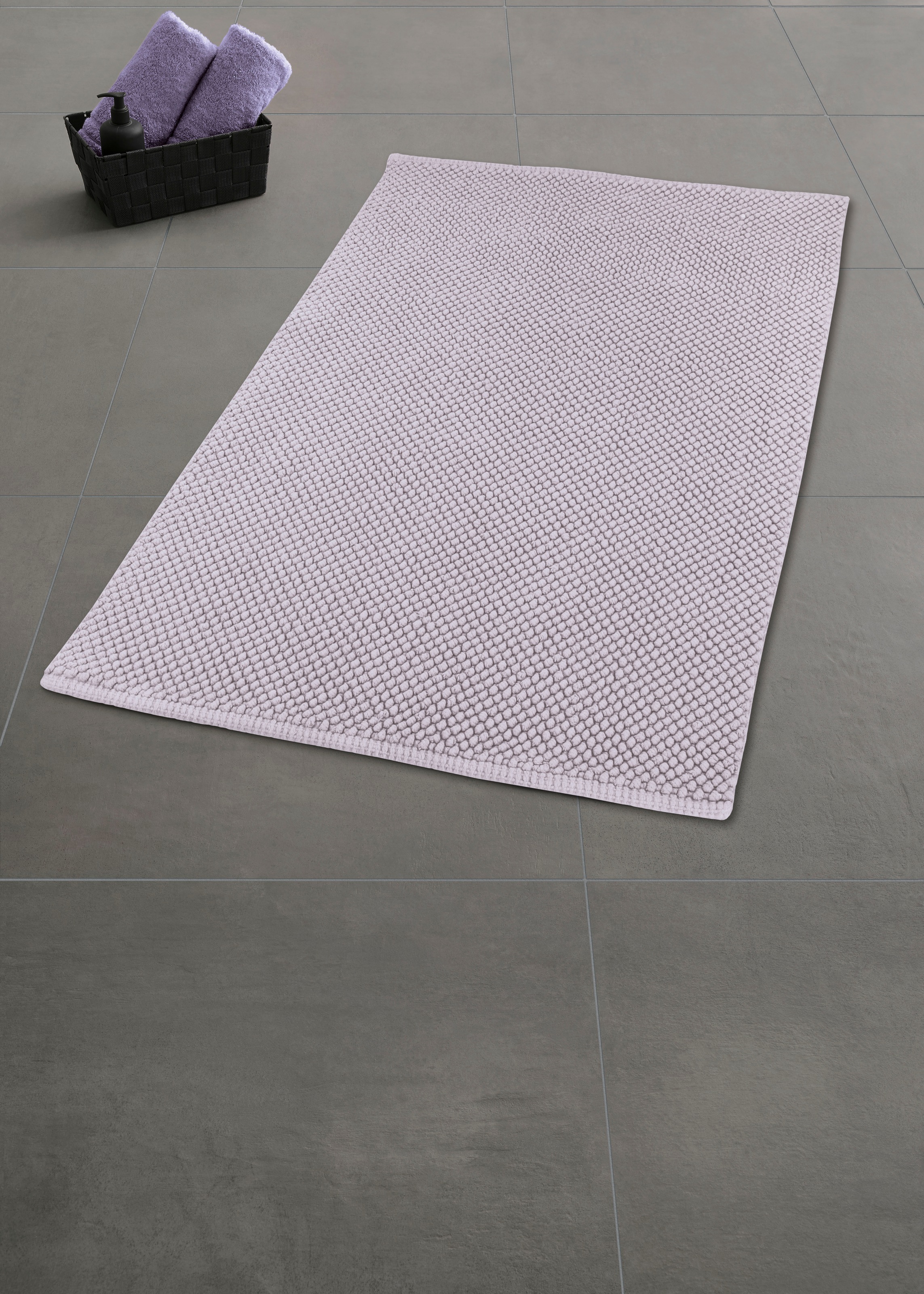 Kleine Wolke Badematte "Punto" Höhe 5 mm rutschhemmend beschichtet fußboden günstig online kaufen