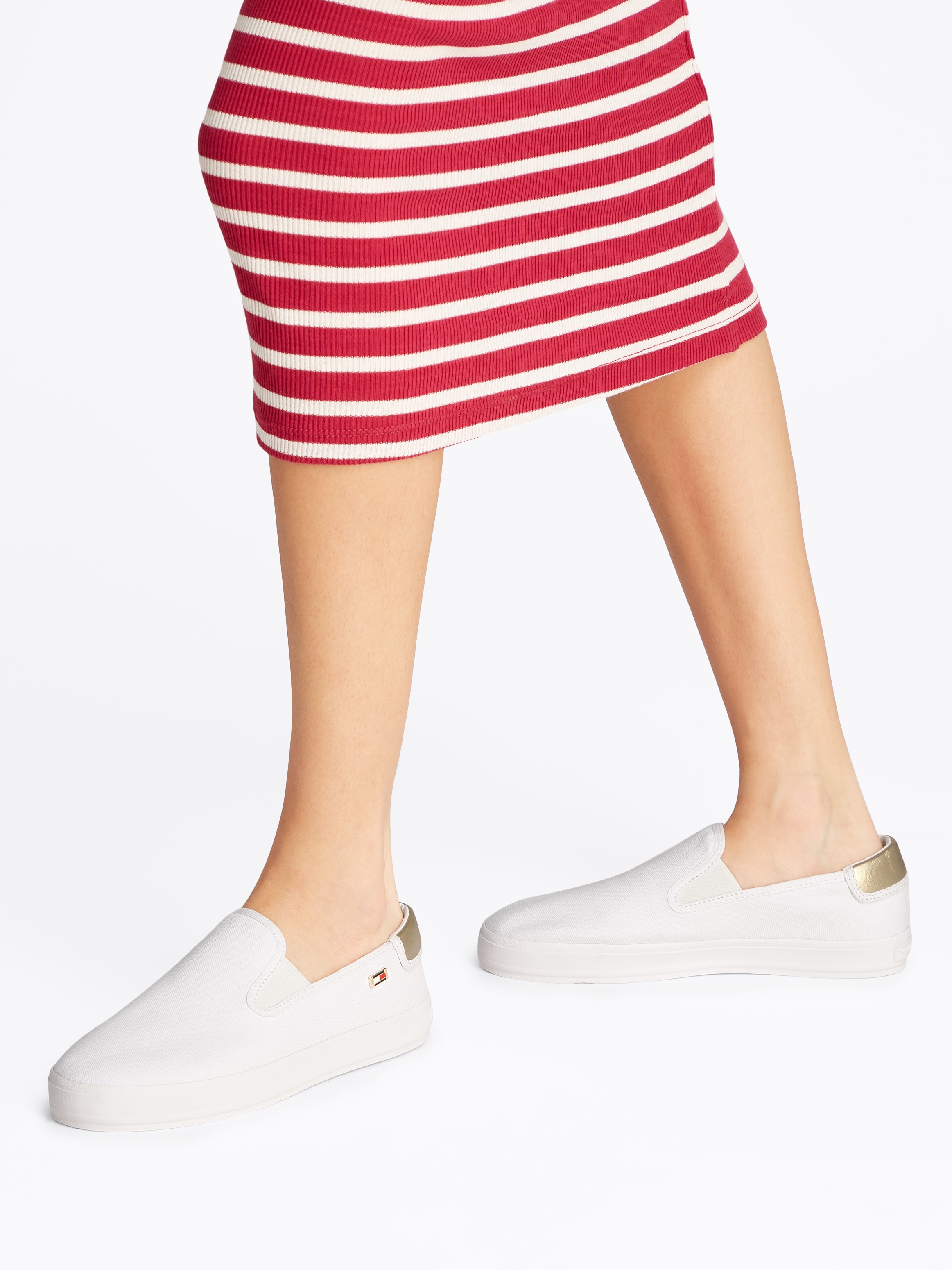 Tommy Hilfiger Slip-On Sneaker "VULC CANVAS SLIP-ON SNEAKER", Plateau, Frei günstig online kaufen