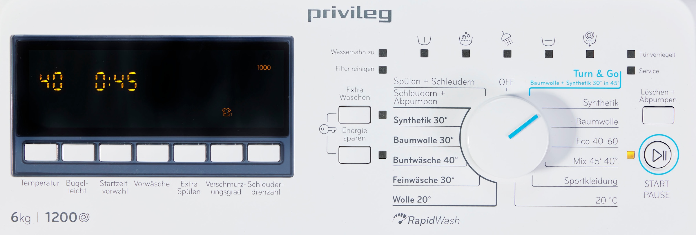 Privileg Waschmaschine Toplader N«, N, 6 B6 BAUR Raten | B6 Class 1200 auf Class PWT U/min »PWT kg, S5 S5