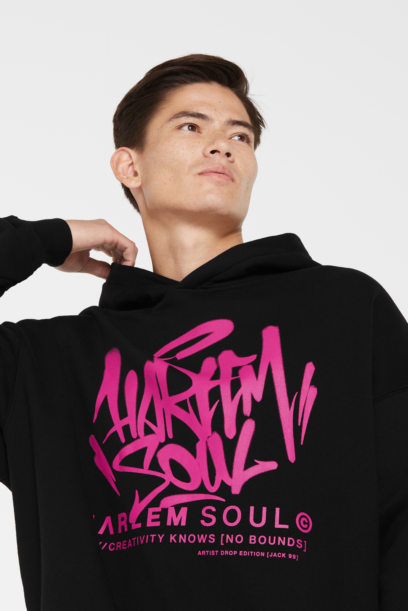 Harlem Soul Kapuzensweatshirt, mit Bio-Baumwolle