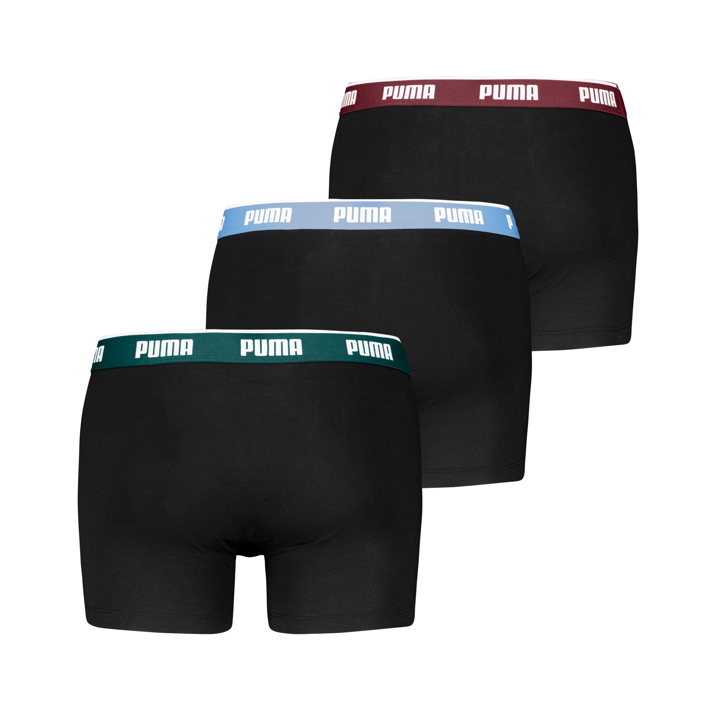 PUMA Boxershorts »PUMA MEN EVERYDAY BASIC BOXERS 3P«, (3er Pack), Komfortabler elastischer Logobund