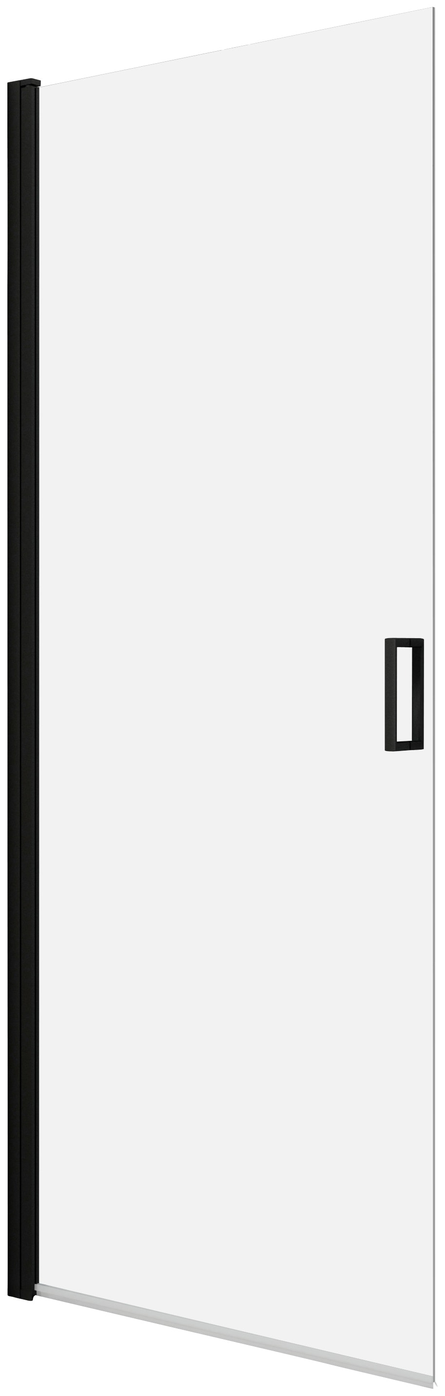 Dusch-Schwingtür »ELITE«, Schwenkttür für Duschen mit Alu-Profilen in schwarz matt