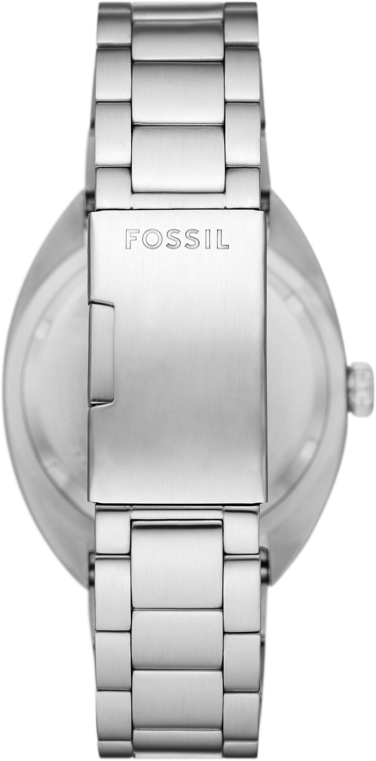 Fossil Quarzuhr »BREAKER«, Armbanduhr, Herrenuhr, Damenuhr, Datum, Edelstahlarmband