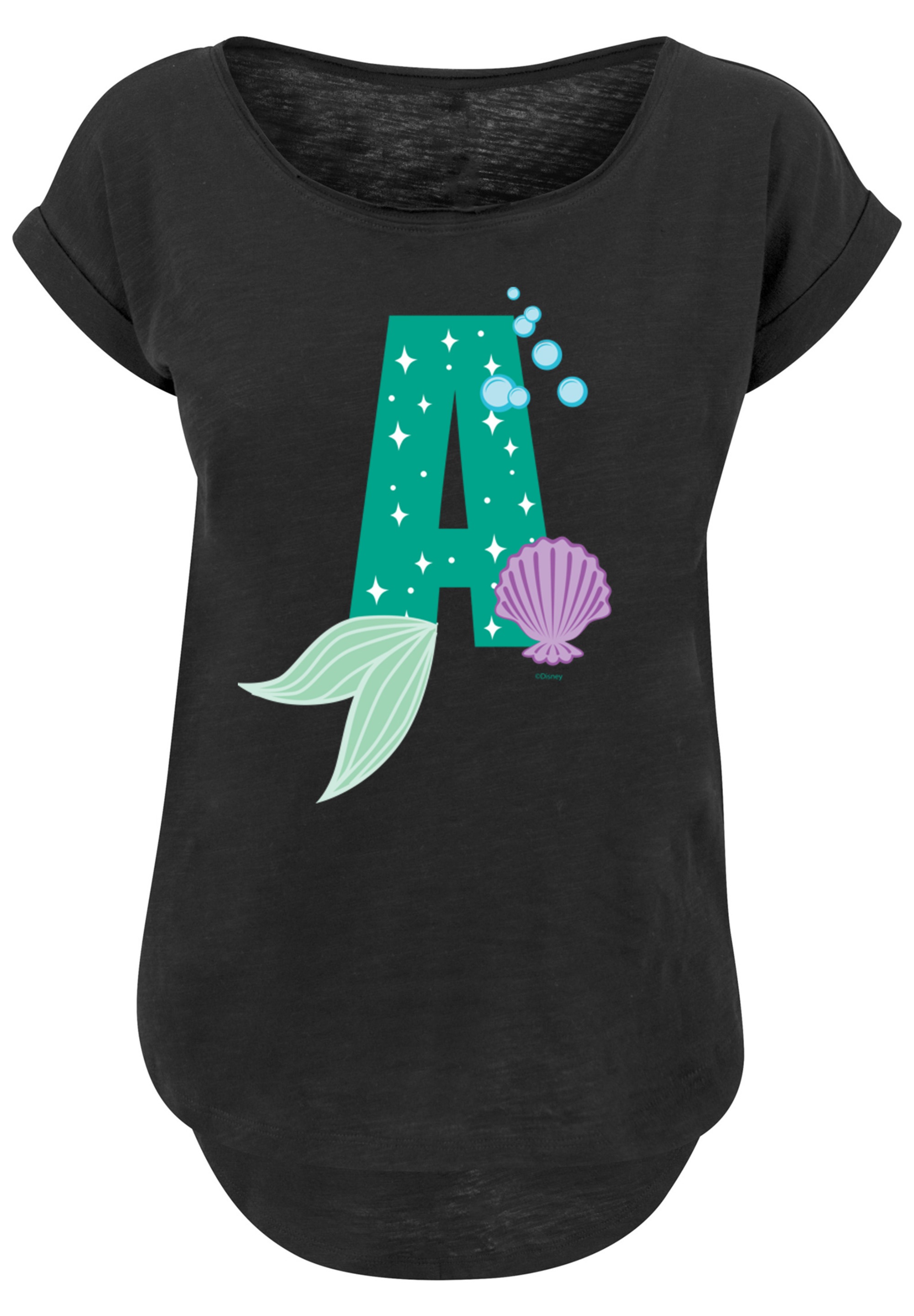 F4NT4STIC T-Shirt »Disney Alphabet A Is For Arielle die Meerjungfrau«, Print