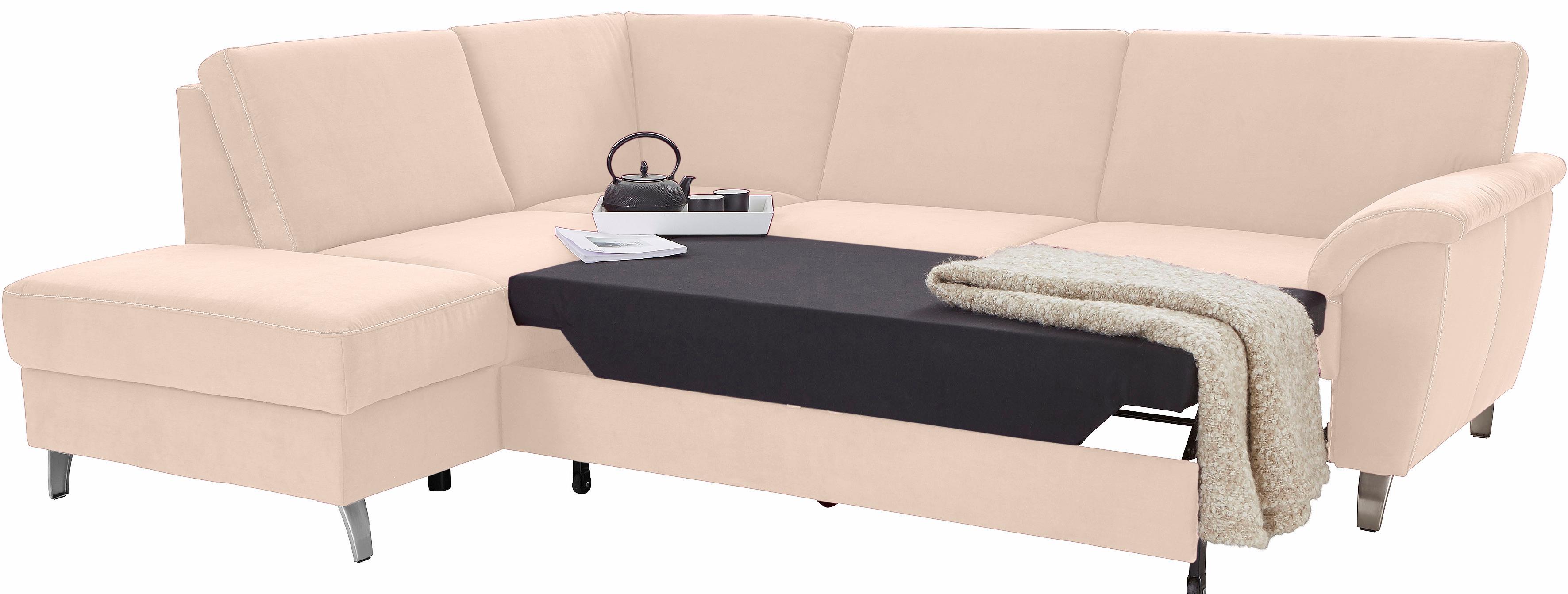 Thumbnail - sit&more Ecksofa "Texel L-Form" mit Federkern, wahlweise mit Bettfunktion und Bettkasten