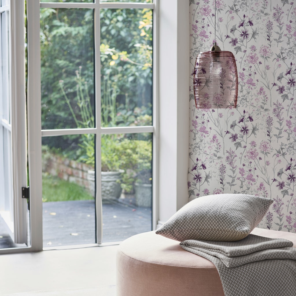 LAURA ASHLEY Vliestapete »Wild Meadow«, gemustert