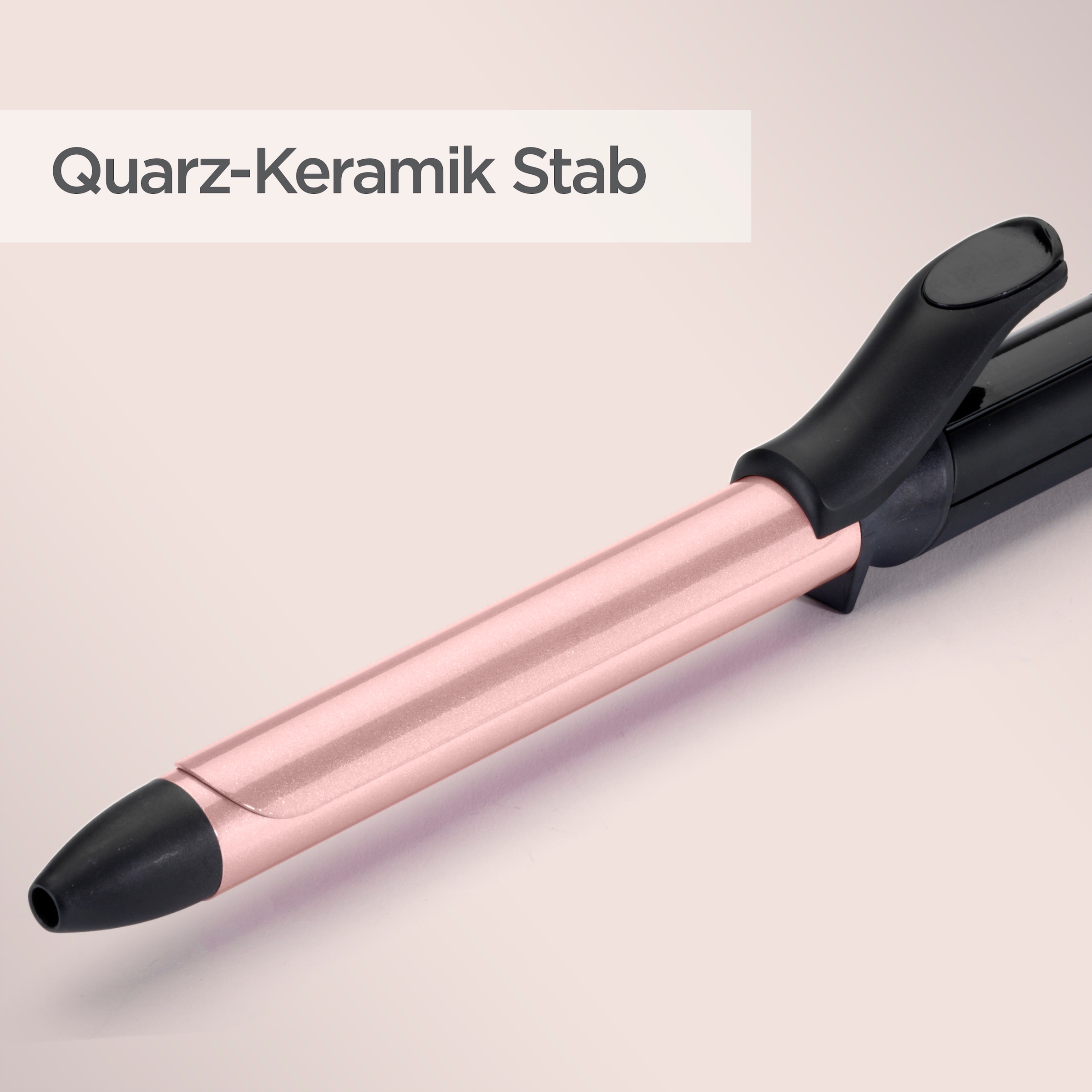 BaByliss Lockenstab »BaByliss 19 mm Lockenstab  für definierte Locken, mit Klammer, C450E« Quarz-Keramik-Beschichtung, 6 Temperaturstufen bis 210 °C