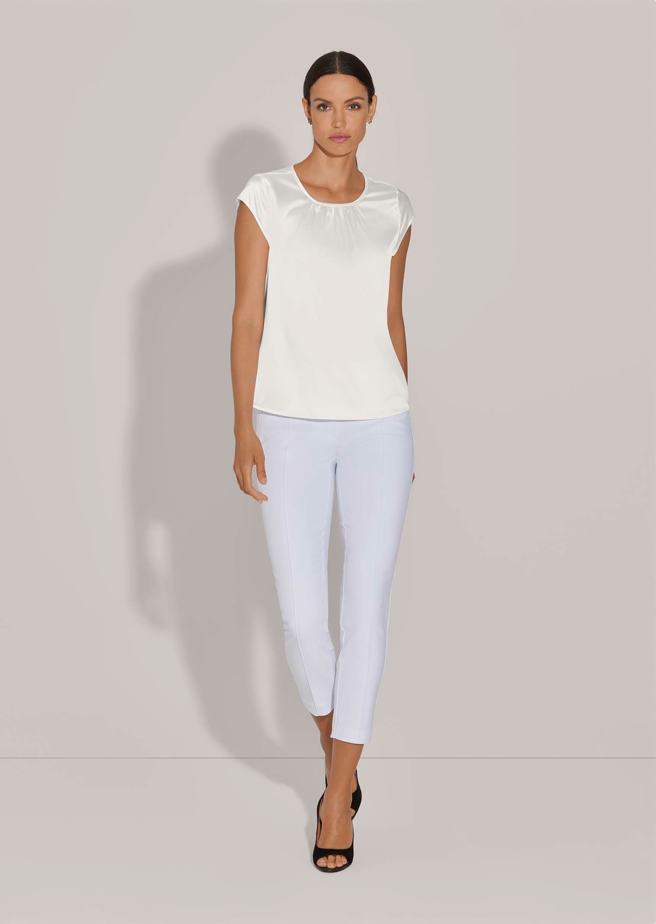 MADELEINE Shirtbluse "Blusenshirt Elegante Satinbluse in A-Linie" günstig online kaufen