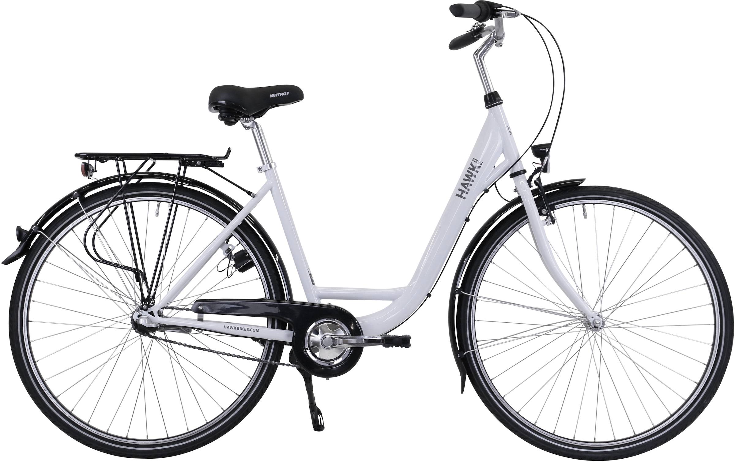 HAWK Bikes Dviratis »City Wave Premium White« 3 G...