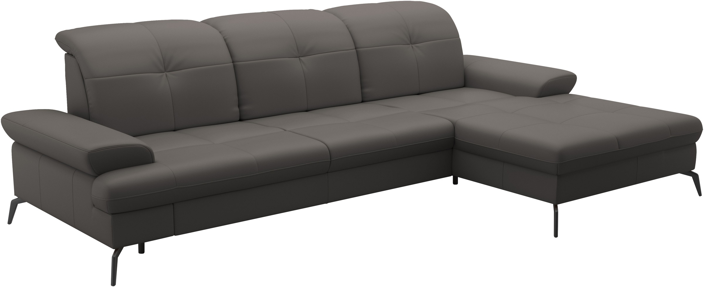 sit&more Ecksofa »Amica, L-Form, inkl. Sitztiefenverstellung & Armteilverstellung«, wahlweise mit Bettfunktion, Bettkasten und Kopfteilverstellung