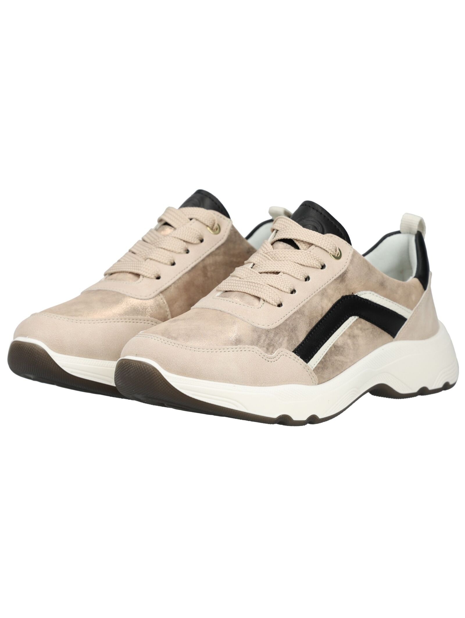 Ara Sneaker Leather Women's Beige/Black 42 6
