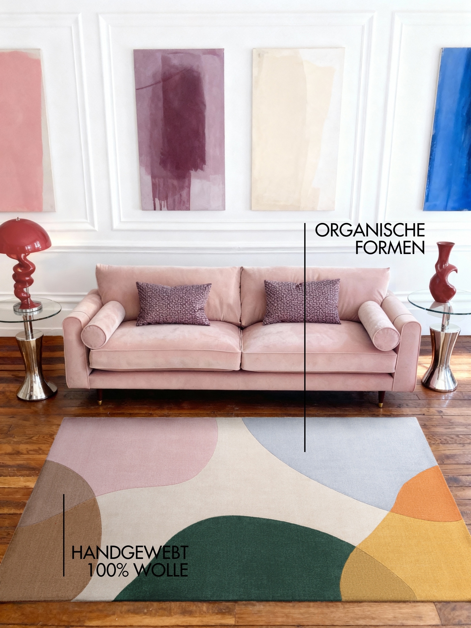 Ted Baker Wollteppich »Clarissa« rechteckig 11 mm Höhe Wolle, Abstrakt, Natur, Wohnzimmer, Schlafzimmer, Modern, Geometrisch