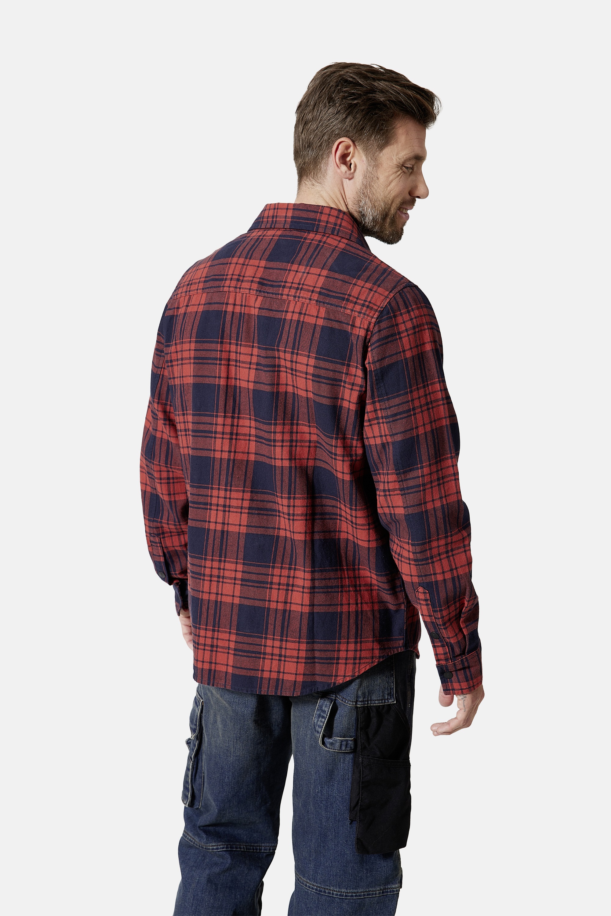 HERO by John Medoox Flanellhemd »HARRY Karohemd Overshirt« Regular Fit Casual Funktionsmaterial für Herren