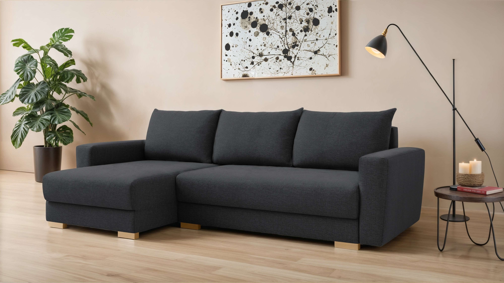 Home affaire "MAGHERA universell Schlafsofa mit Bettkasten, Maße B/T/H: 255 günstig online kaufen