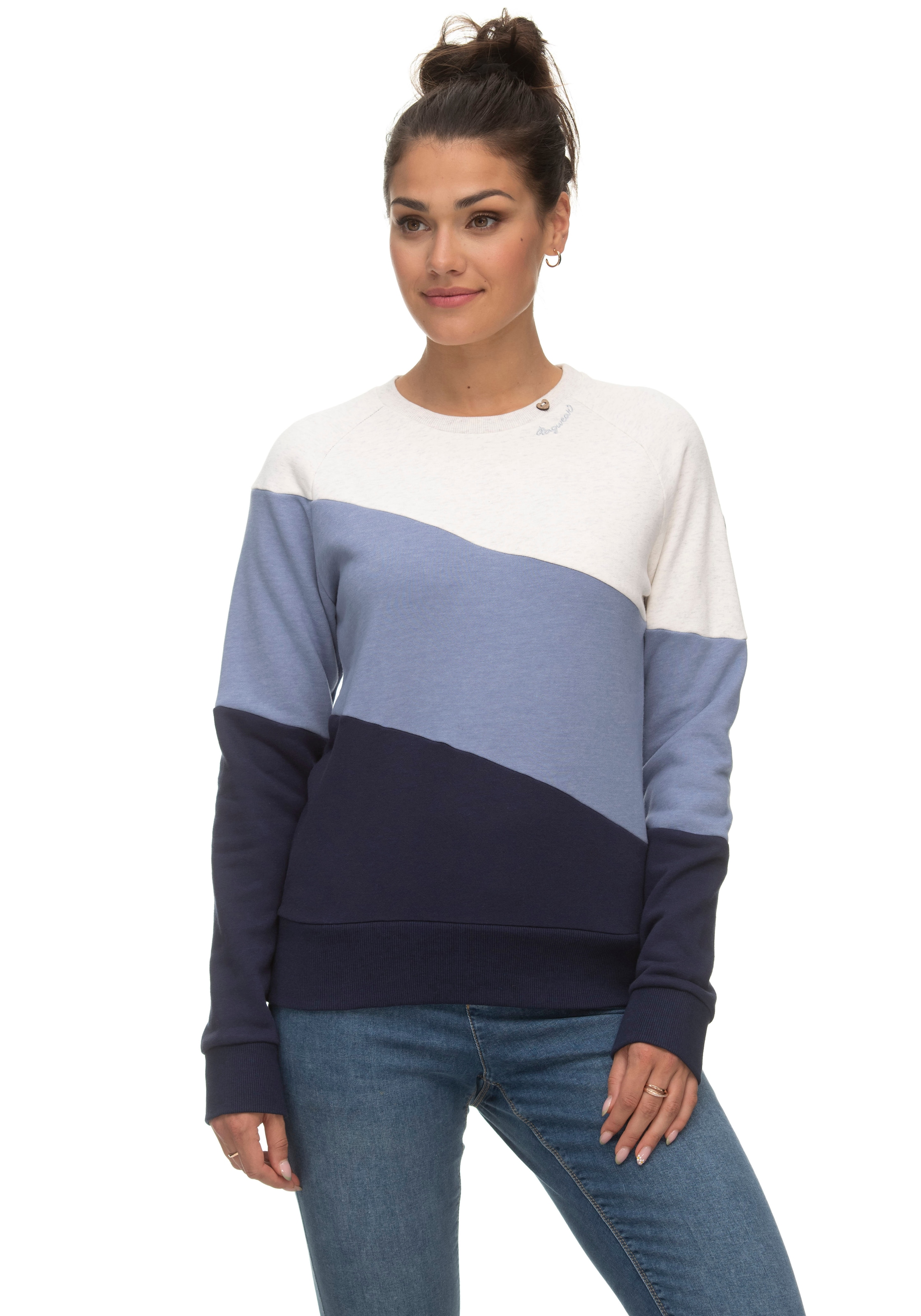 Ragwear Sweater "JOHANKA BLOCK", in multicolor Block-Streifen