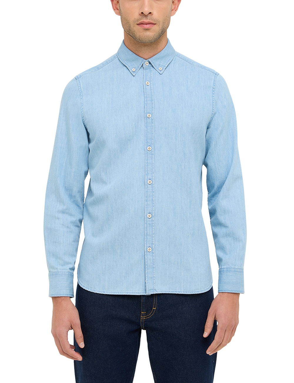 MUSTANG Langarmhemd "Herren Style Cullman" günstig online kaufen