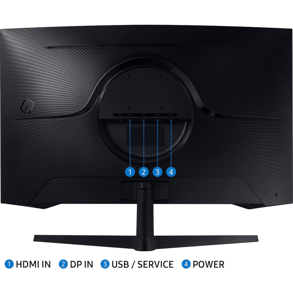Samsung Curved-Gaming-LED-Monitor »Odyssey G5 C27G54TQBU«, 68,6 cm/27 Zoll, 2560 x 1440 px, WQHD, 1 ms Reaktionszeit, 144 Hz