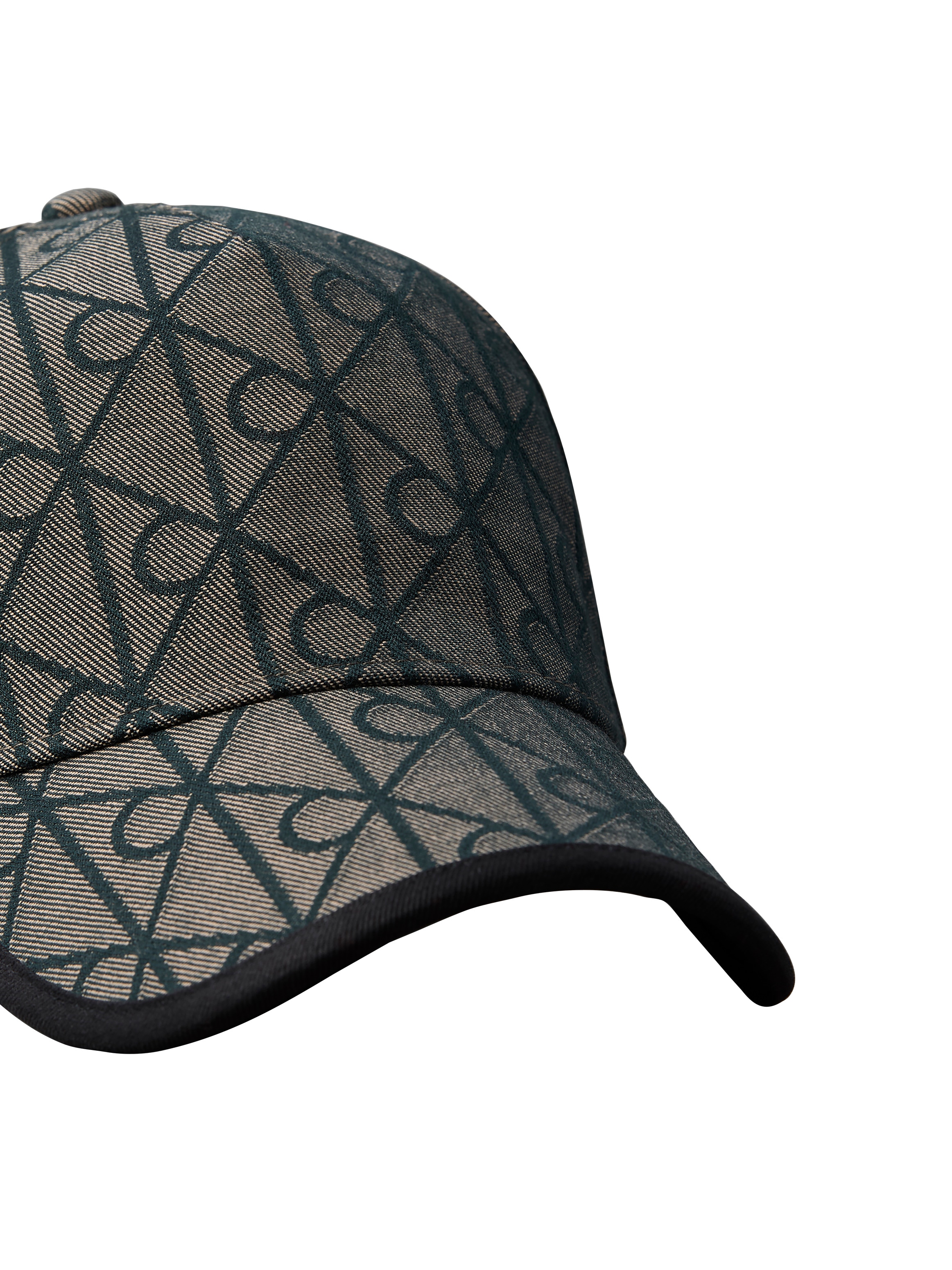 "Baseball Cap CALVIN KLEIN ""LOGO AOP JACQUARD (BAG TIE BACK)"", Damen, grau (cornstalk, cocoa braun aop), Web, Kunstfaser, gemustert, Caps, Regular