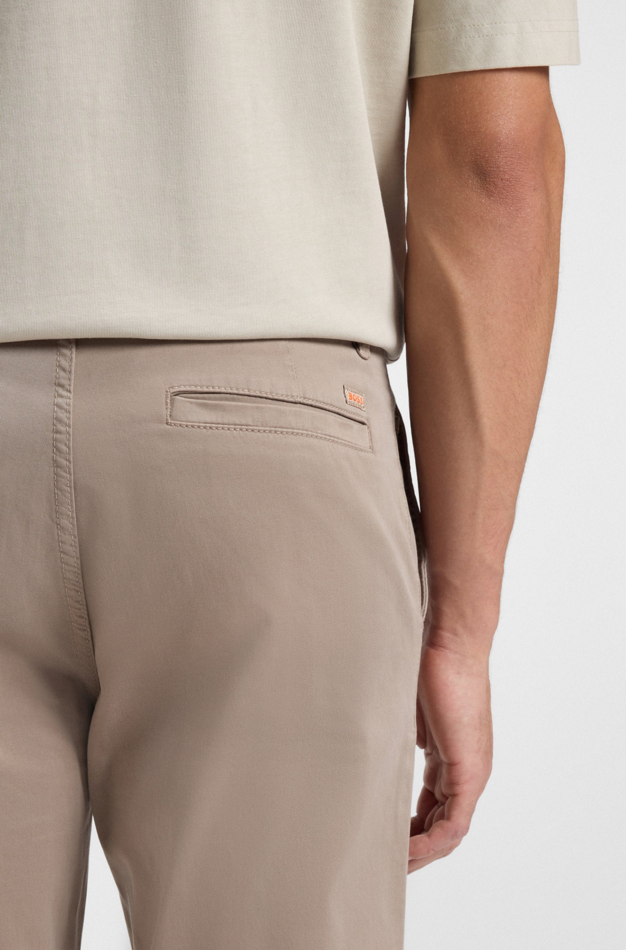 BOSS ORANGE Chinohose "tapered" mit BOSS Logo hinten günstig online kaufen
