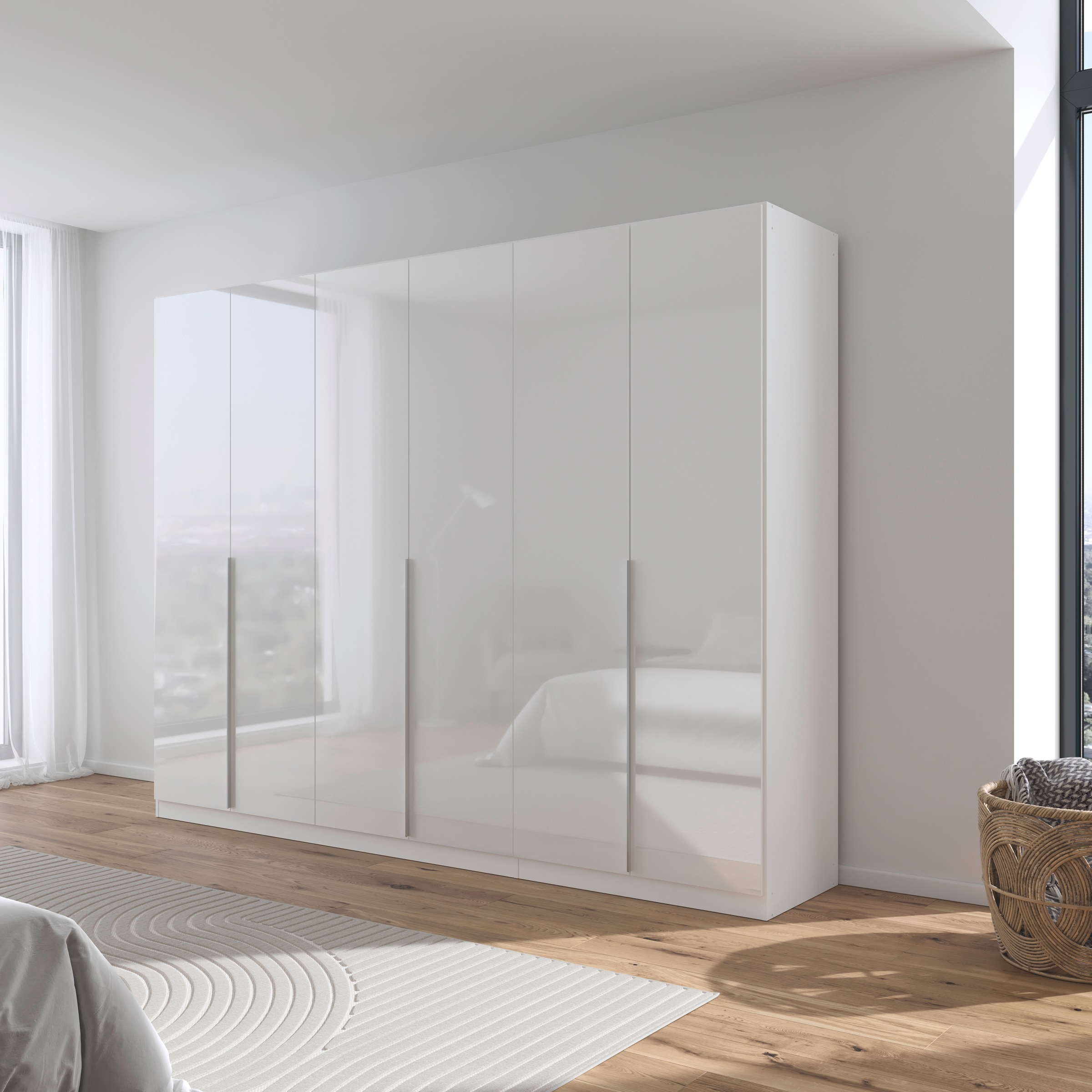 Thumbnail - rauch Drehtürenschrank "Kleiderschrank Schrank Garderobe AGORDO TOPSELLER Schlafzimmer" in zwei Griff-Farben, Breiten 91...